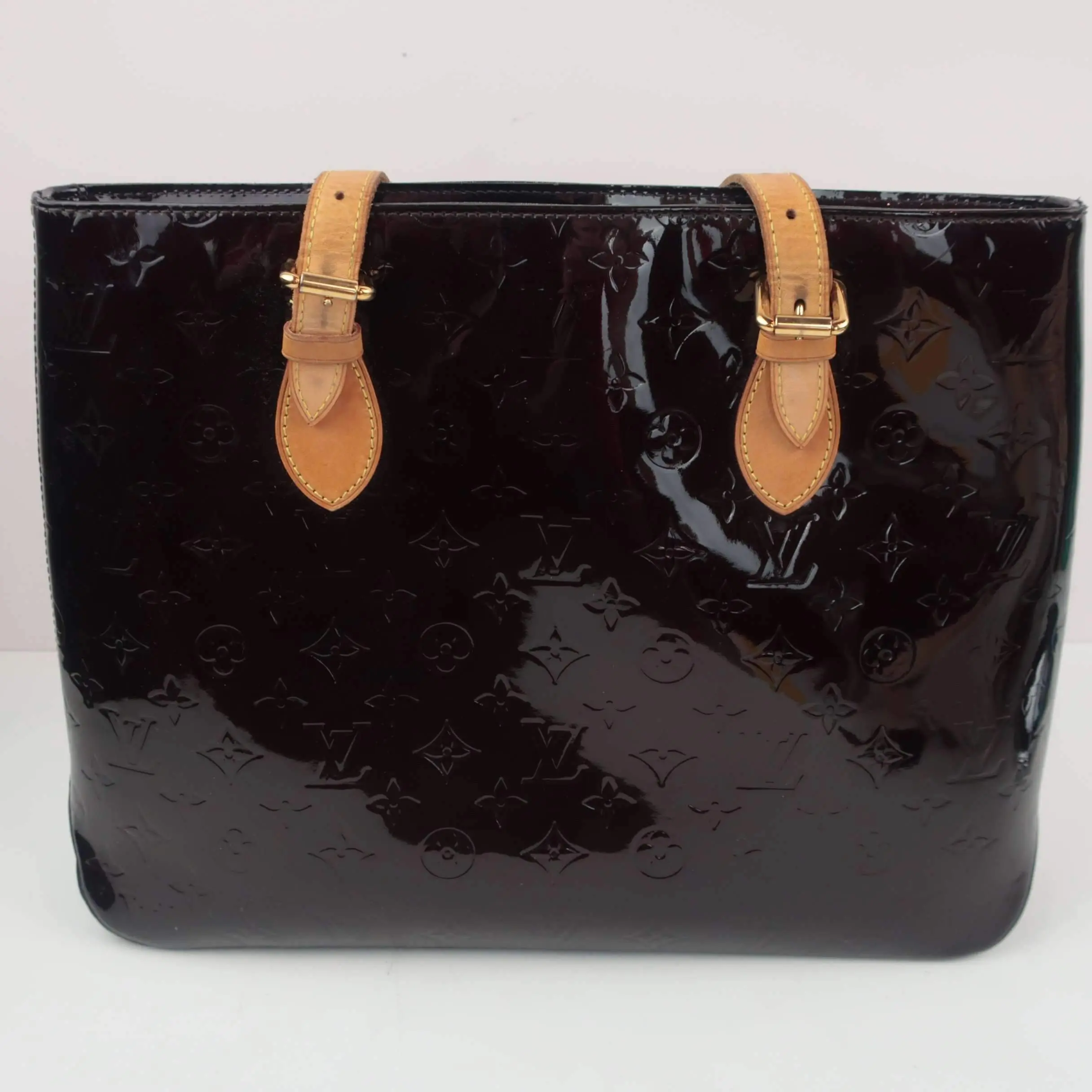 Louis Vuitton Amarante Monogram Vernis Houston Bag - Image 3