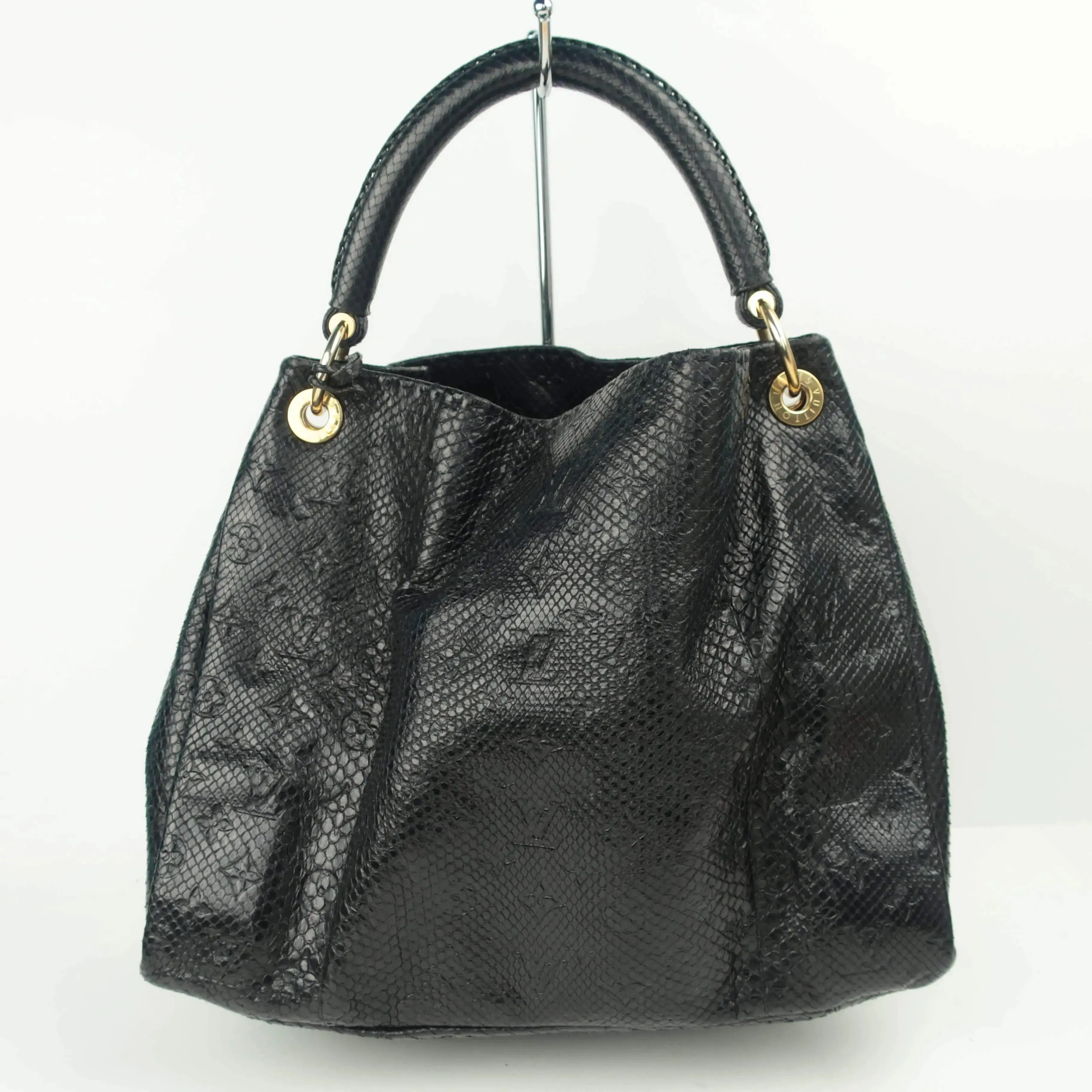 Louis Vuitton Limited Edition Artsy MM Noir Python Bag - Image 4