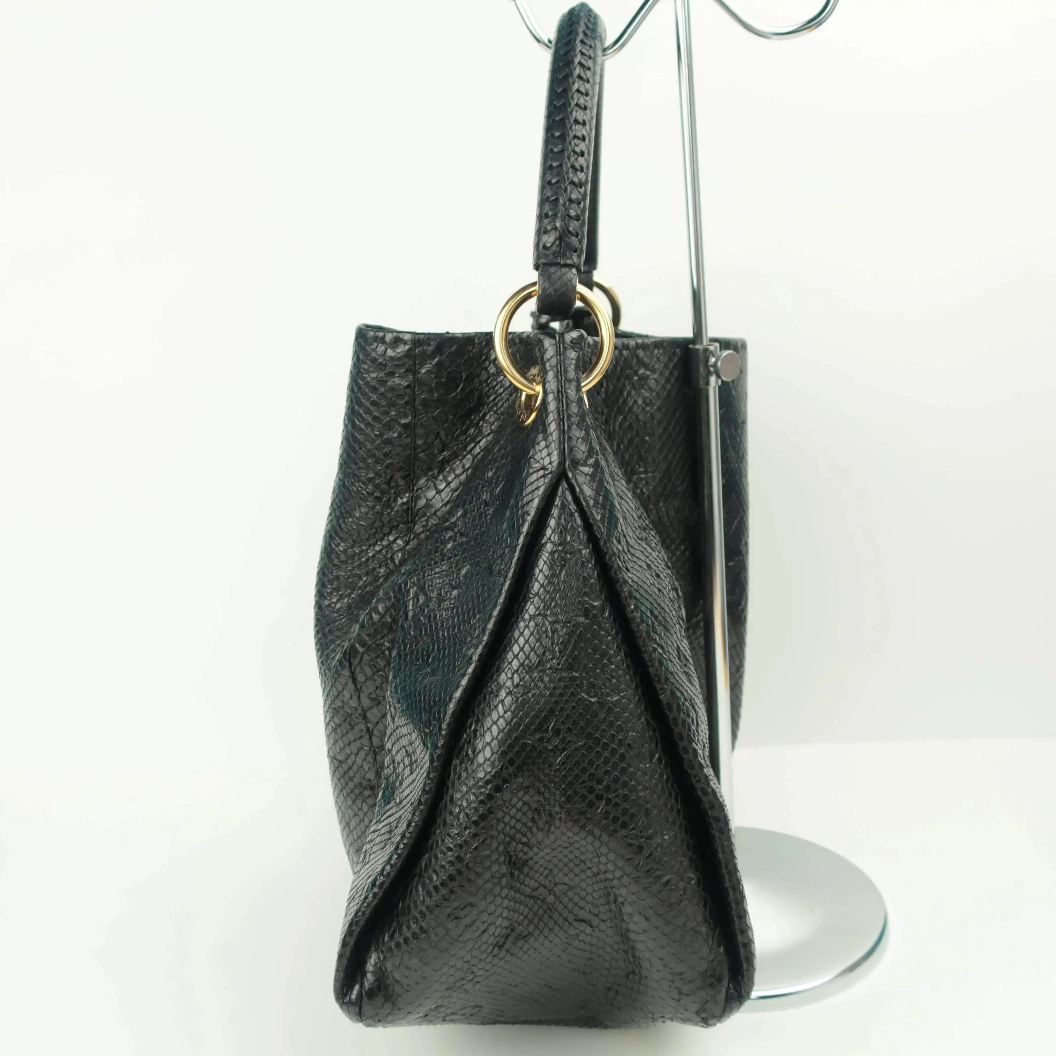 Louis Vuitton Limited Edition Artsy MM Noir Python Bag - Image 5
