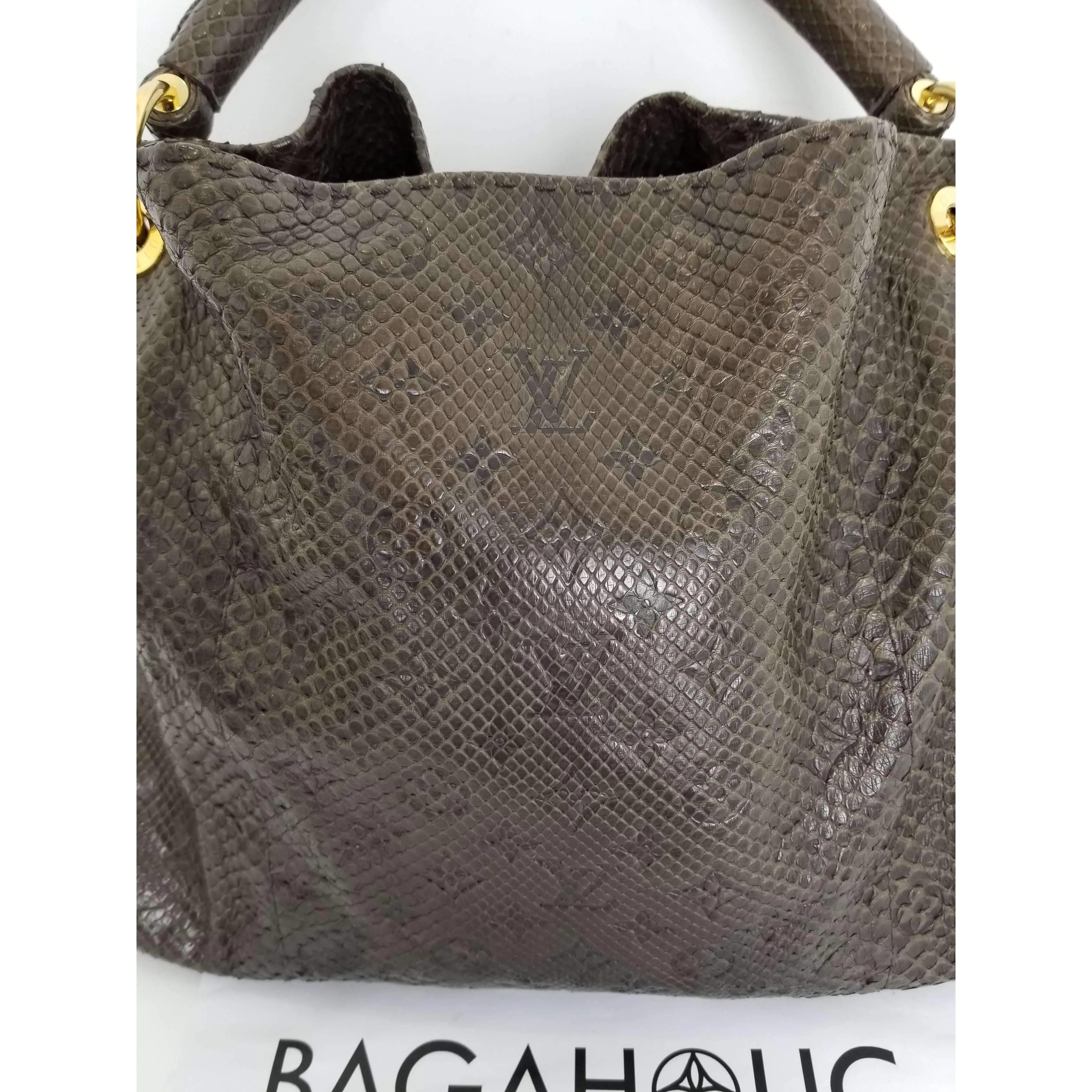 Louis Vuitton Artsy MM Python Bag - Image 18