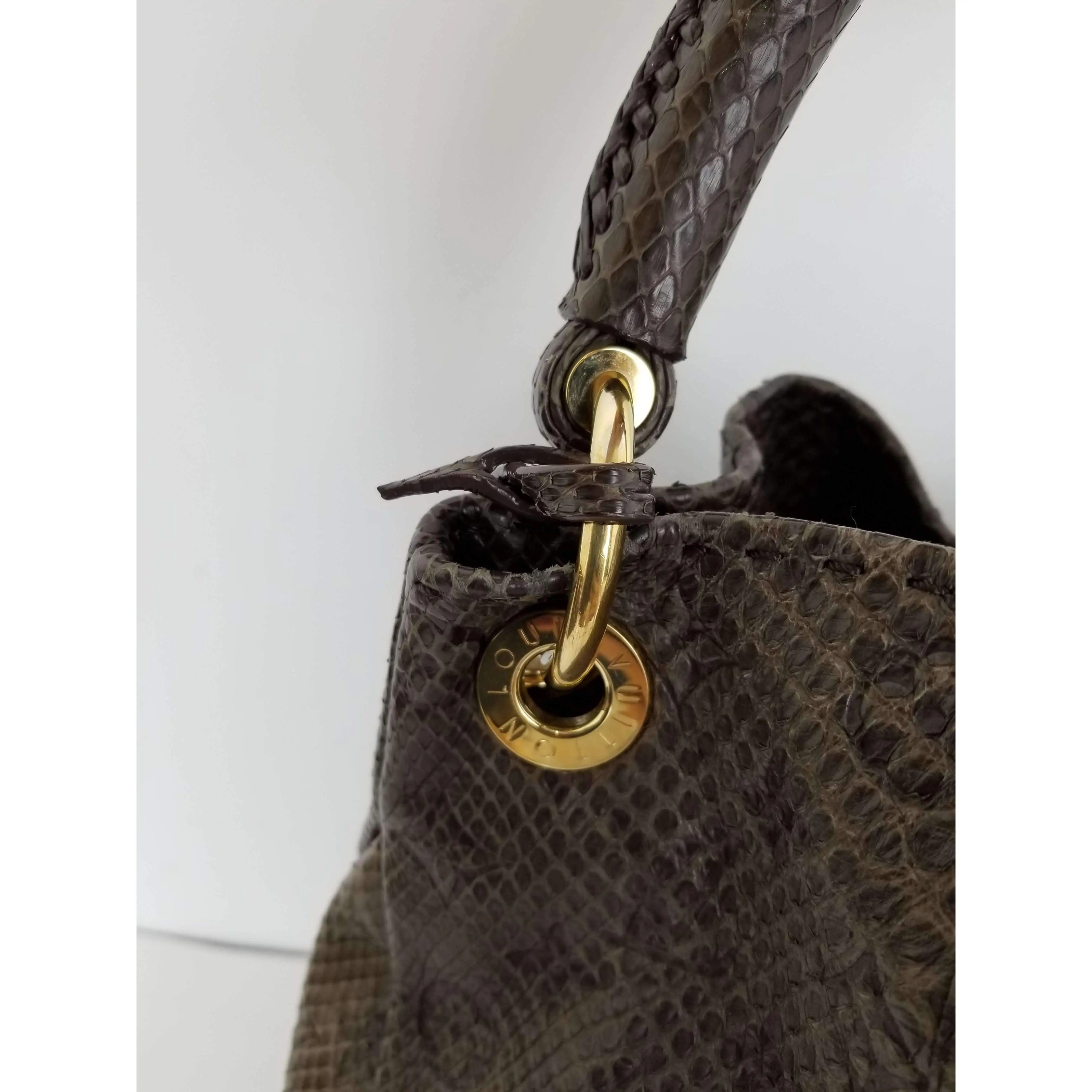 Louis Vuitton Artsy MM Python Bag - Image 3