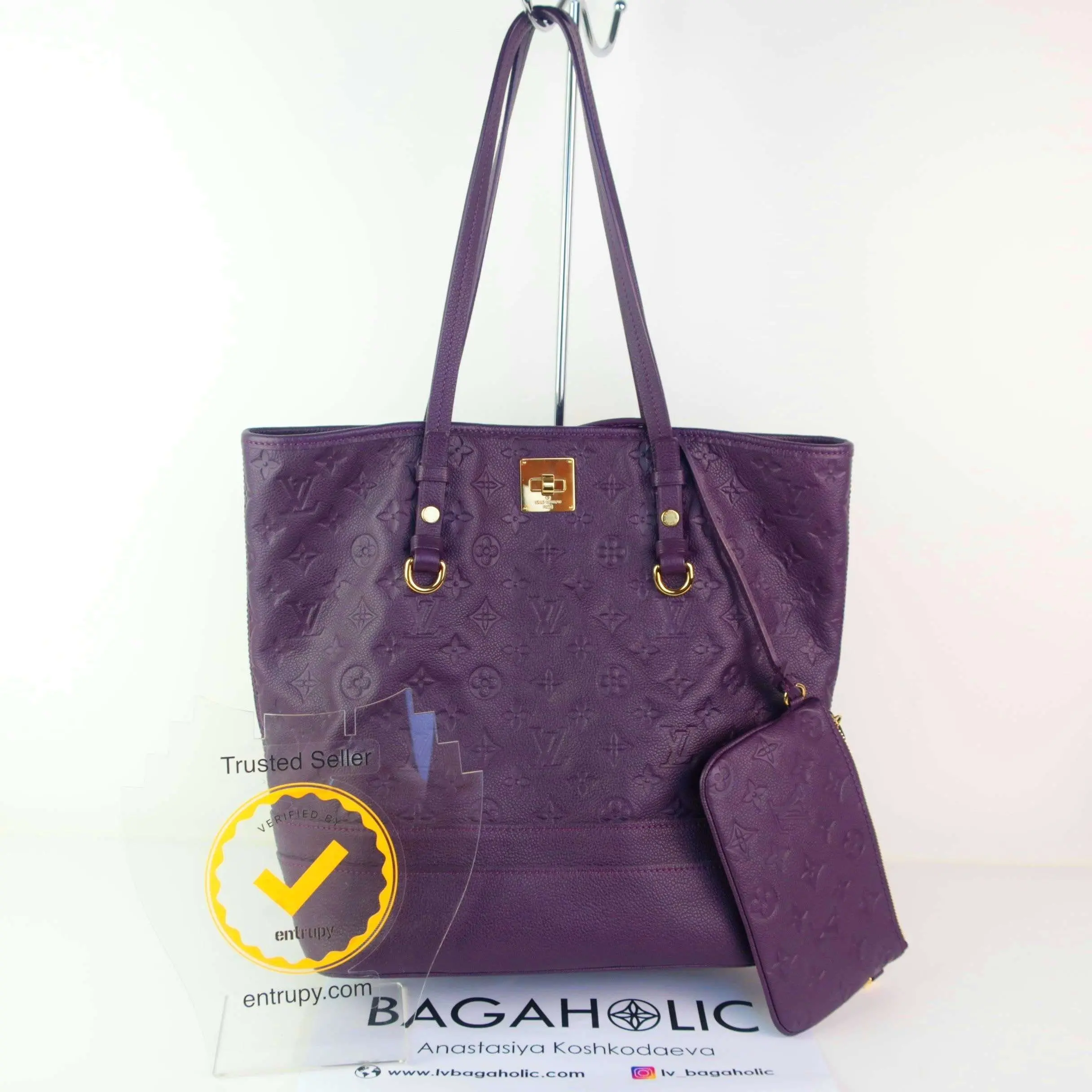 Louis Vuitton Aube Monogram Empreinte Citadine Bag - Image 3