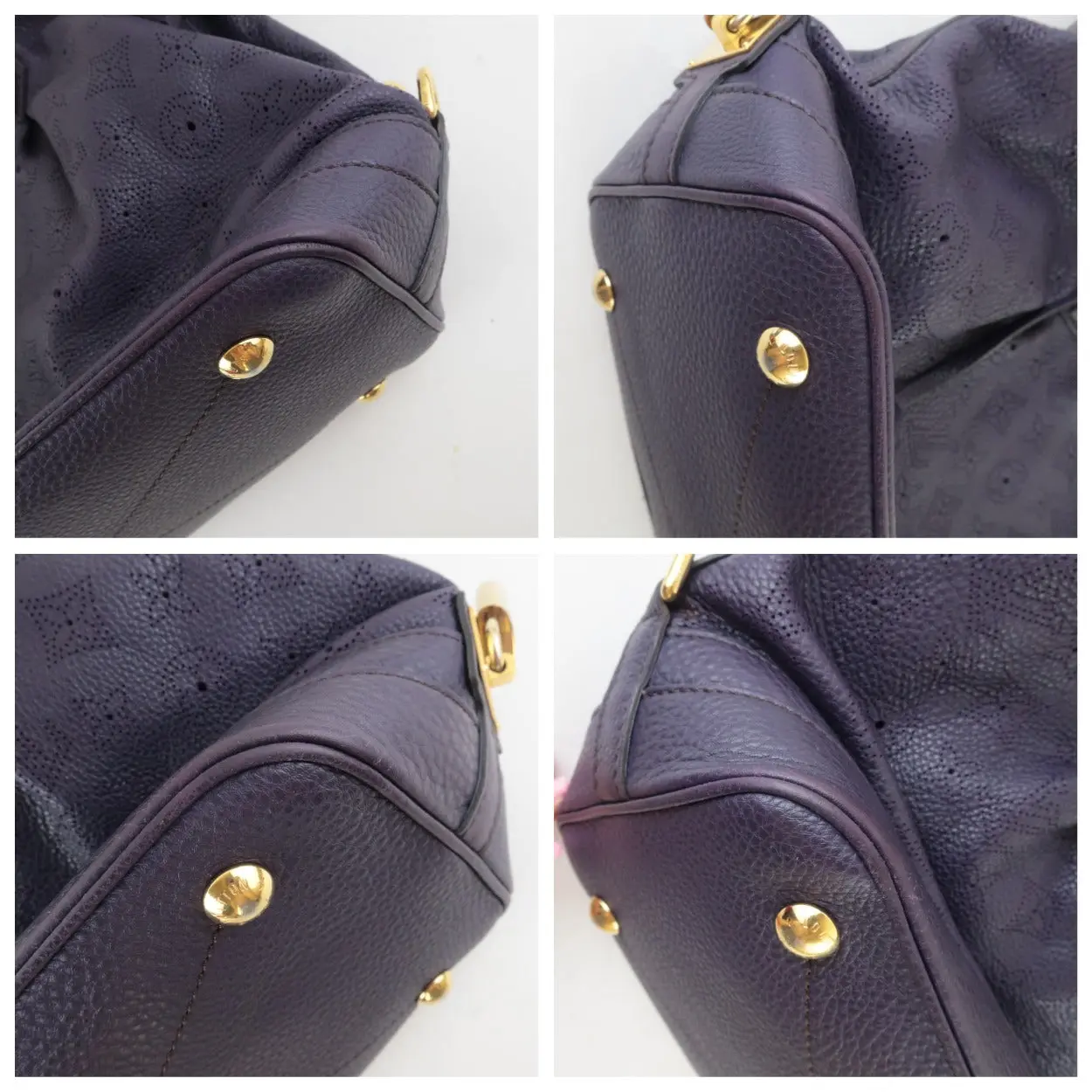 Louis Vuitton Aube Violet Mahina Leather Stellar PM bag - Image 8