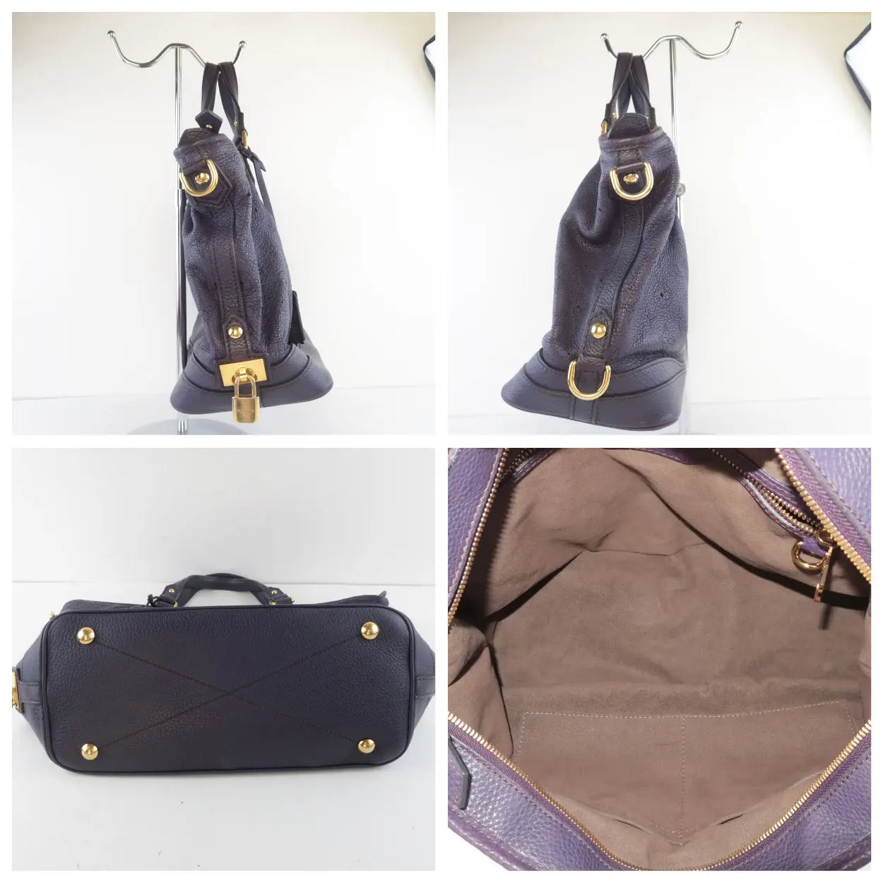 Louis Vuitton Aube Violet Mahina Leather Stellar PM bag - Image 9
