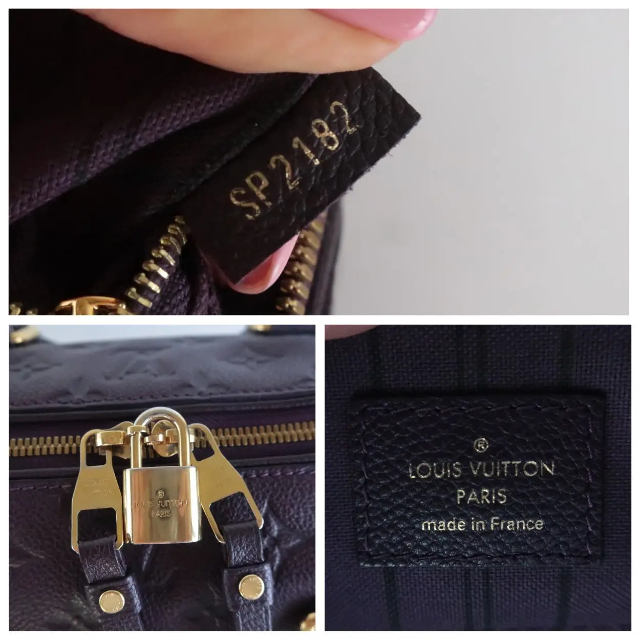 Louis Vuitton Aube/Violet Speedy Bandouliere 25 Empreinte Crossbody Bag - Image 17