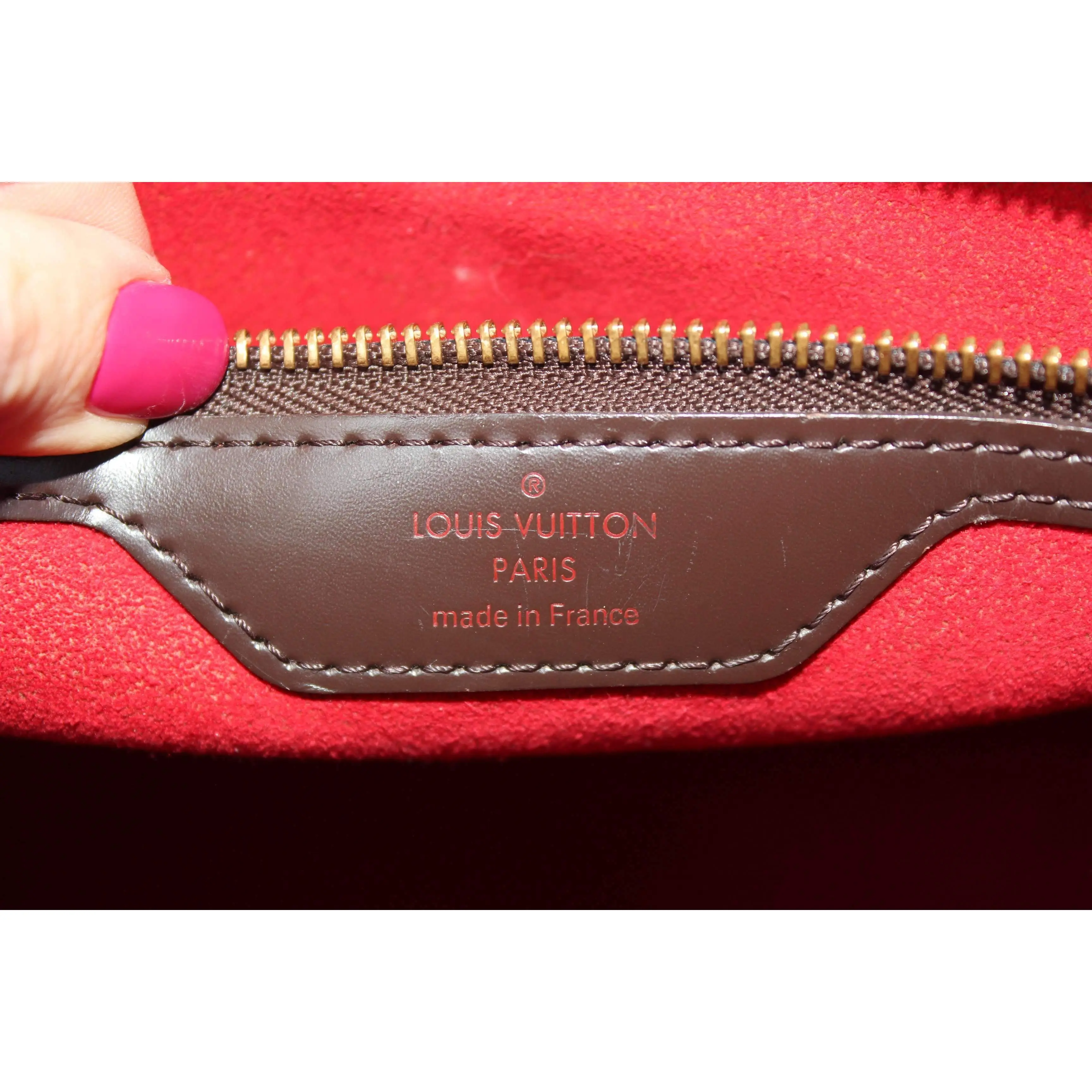Louis Vuitton Bergamo GM Damier Ebene Bag - Image 17