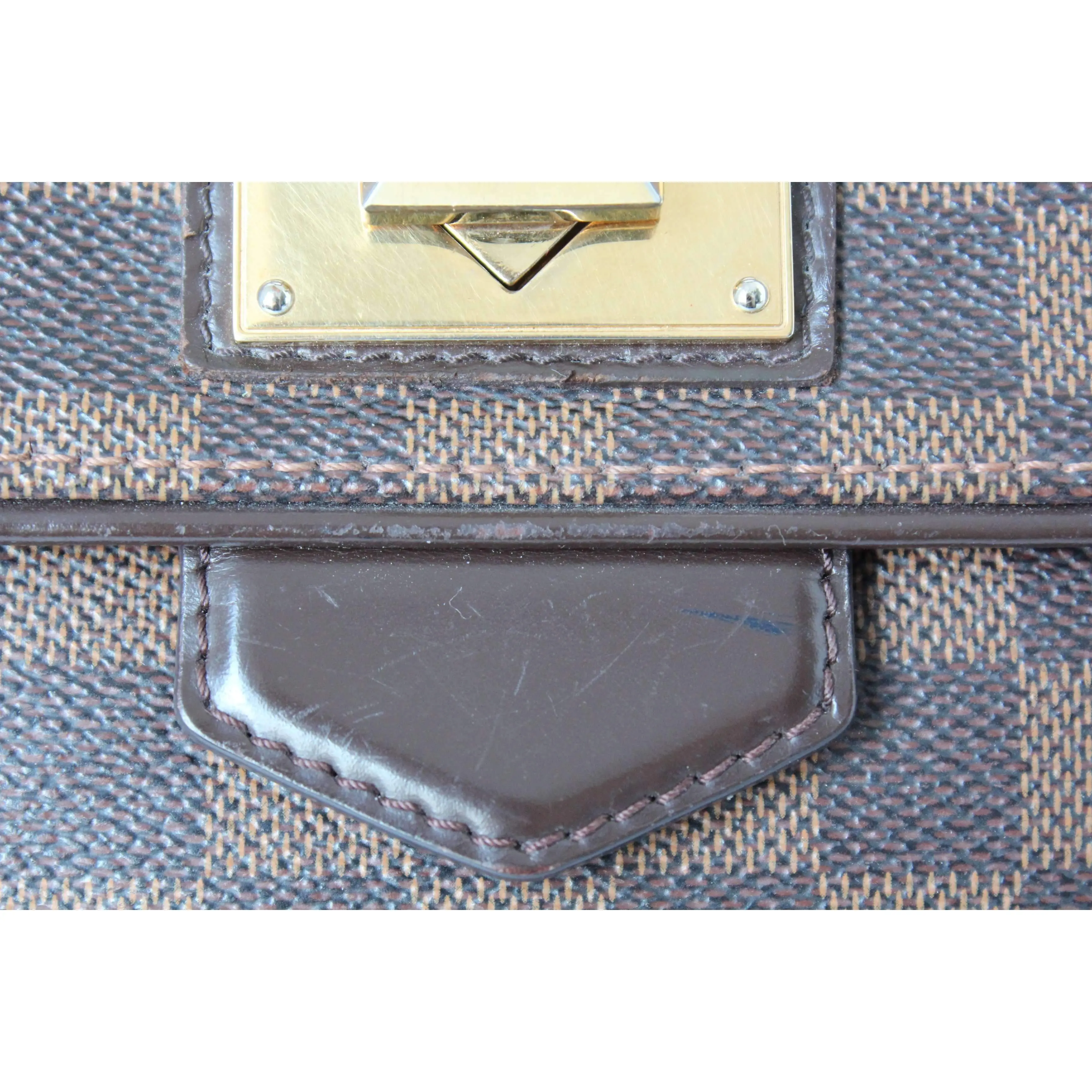Louis Vuitton Bergamo GM Damier Ebene Bag - Image 9