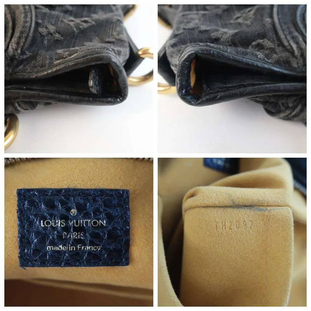Louis Vuitton Black Denim Monogram Denim Neo Cabby MM Bag - Image 12