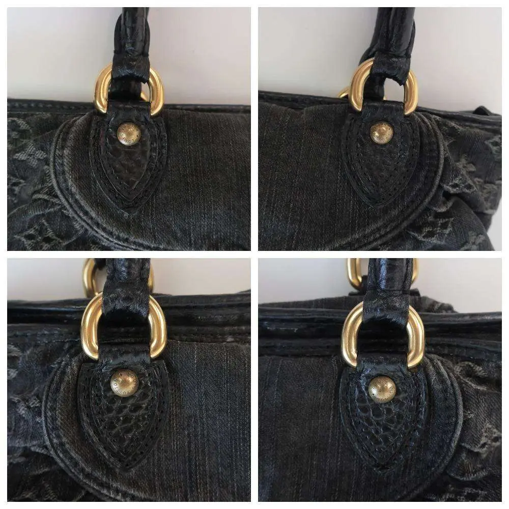 Louis Vuitton Black Denim Monogram Denim Neo Cabby MM Bag - Image 14