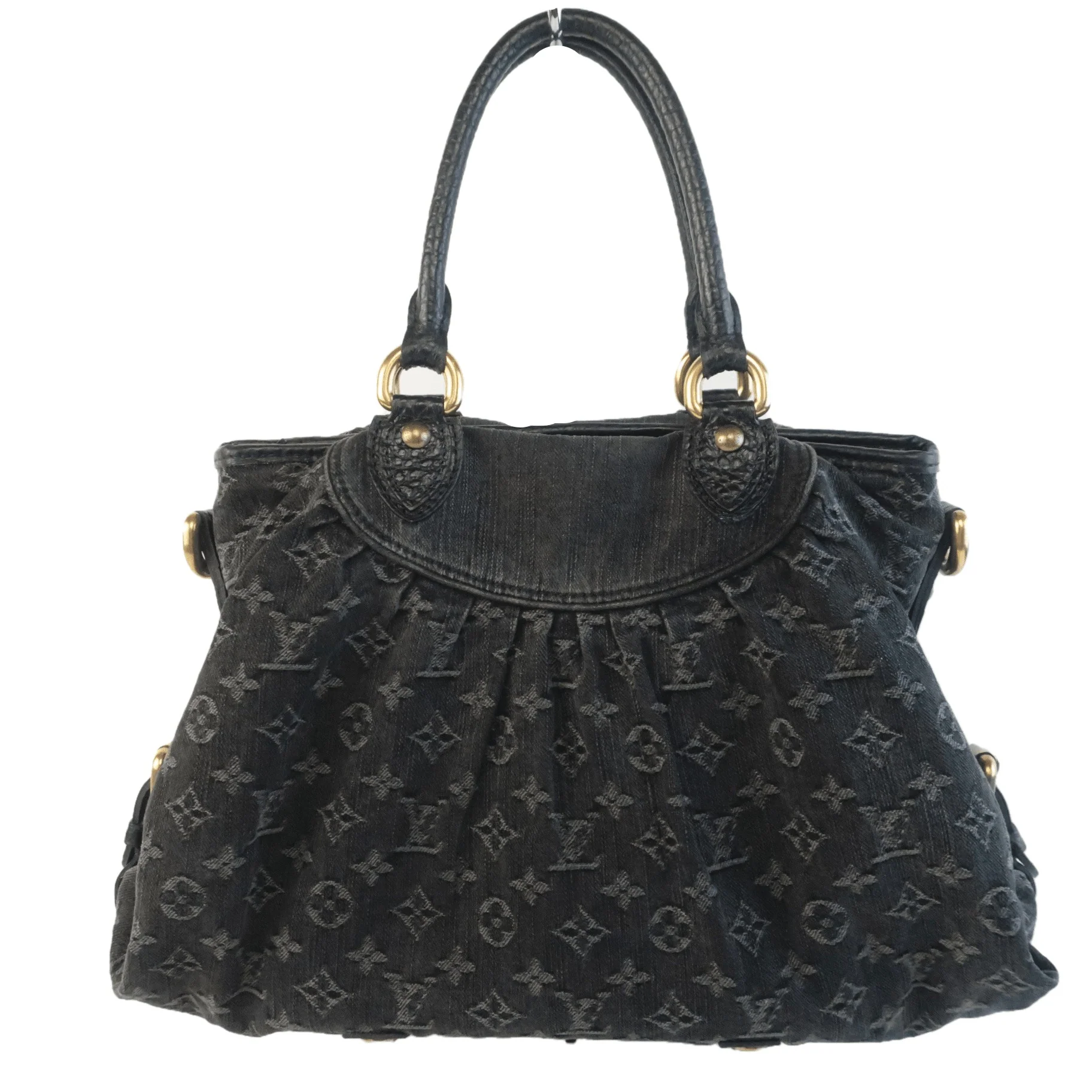 Louis Vuitton Black Denim Monogram Denim Neo Cabby MM Bag - Image 2
