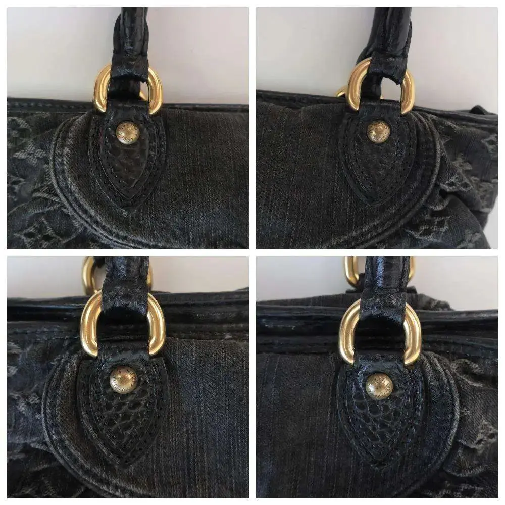 Louis Vuitton Black Denim Monogram Denim Neo Cabby MM Bag - Image 8