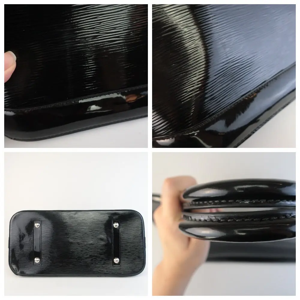 Louis Vuitton Black Epi Electric Leather Alma MM Bag - Image 6