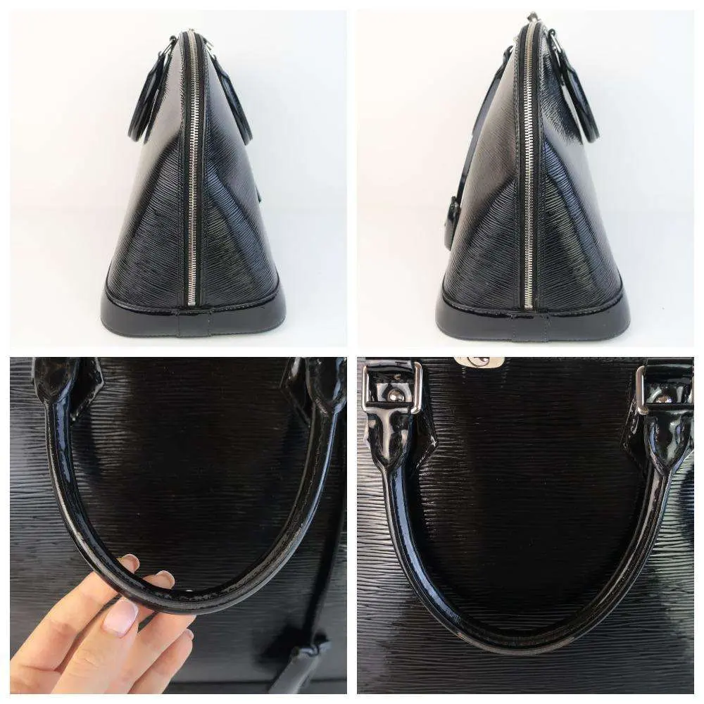 Louis Vuitton Black Epi Electric Leather Alma MM Bag - Image 14