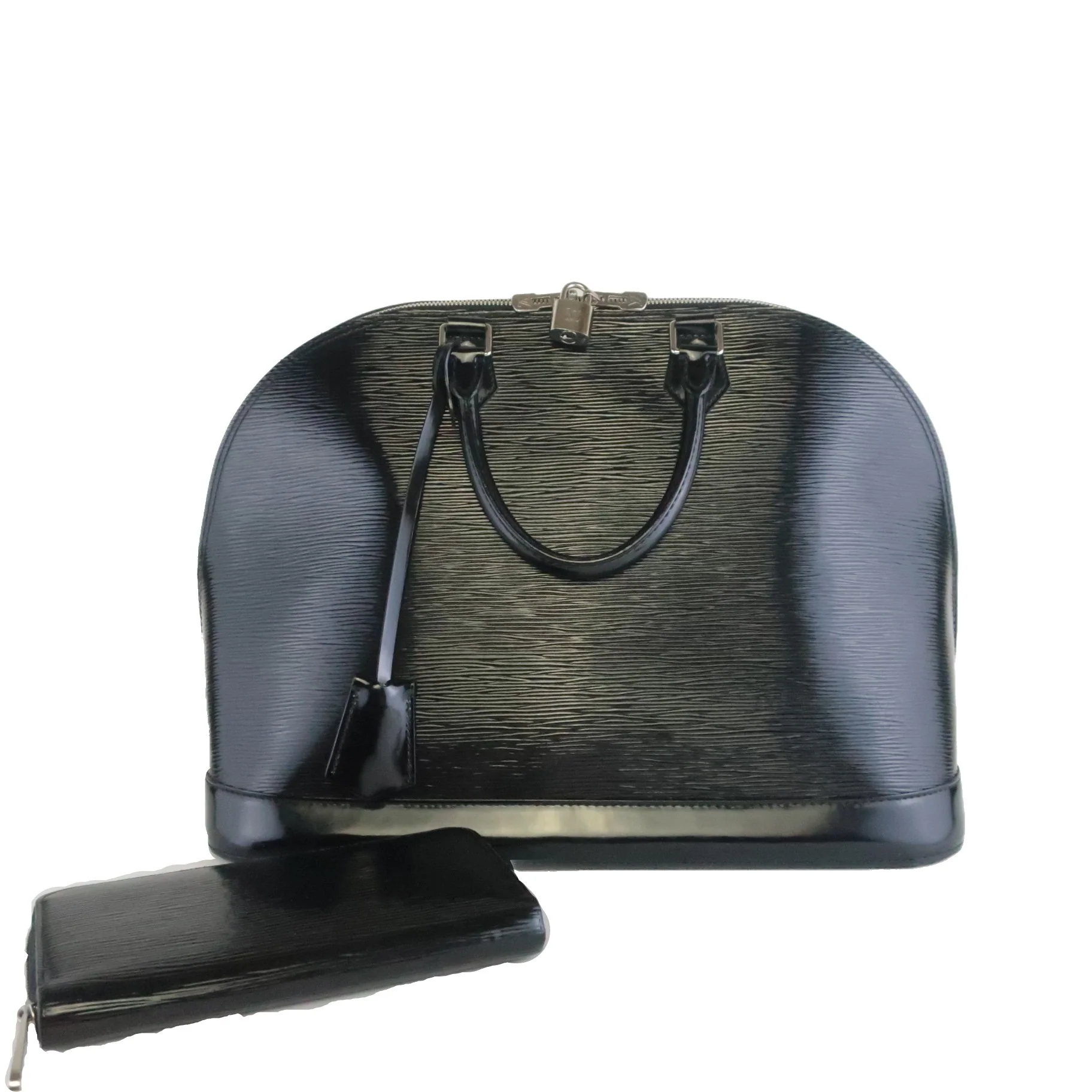 Louis Vuitton Black Epi Electric Leather Alma MM Bag (556) - Image 2