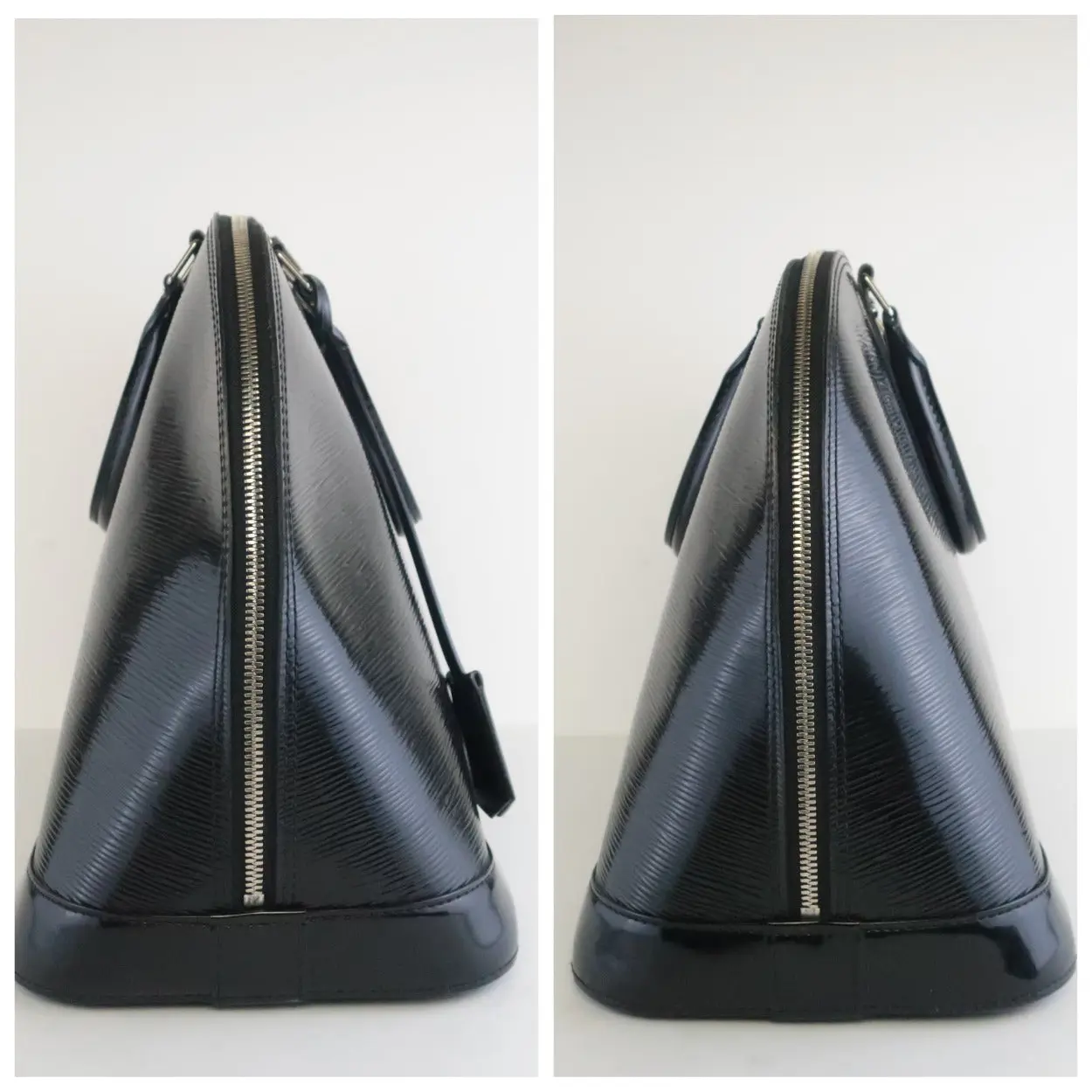 Louis Vuitton Black Epi Electric Leather Alma MM Bag (556) - Image 6