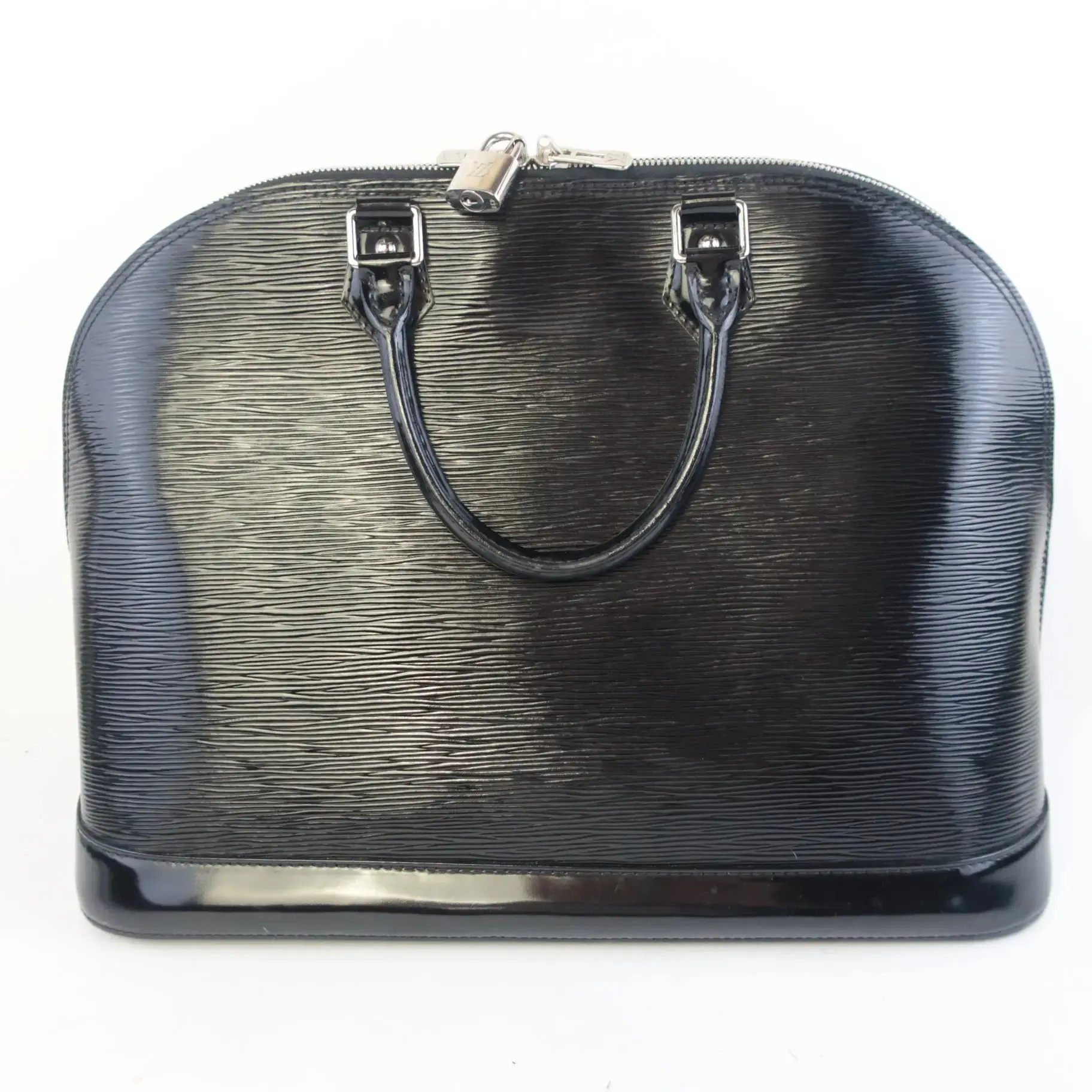 Louis Vuitton Black Epi Electric Leather Alma MM Bag (612) - Image 4