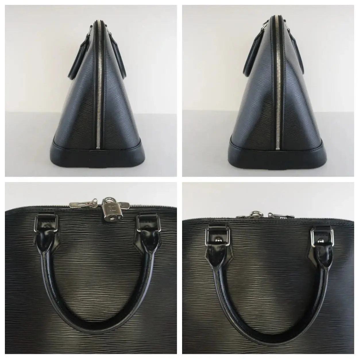 Louis Vuitton Black Epi Leather Alma MM Bag - Image 13