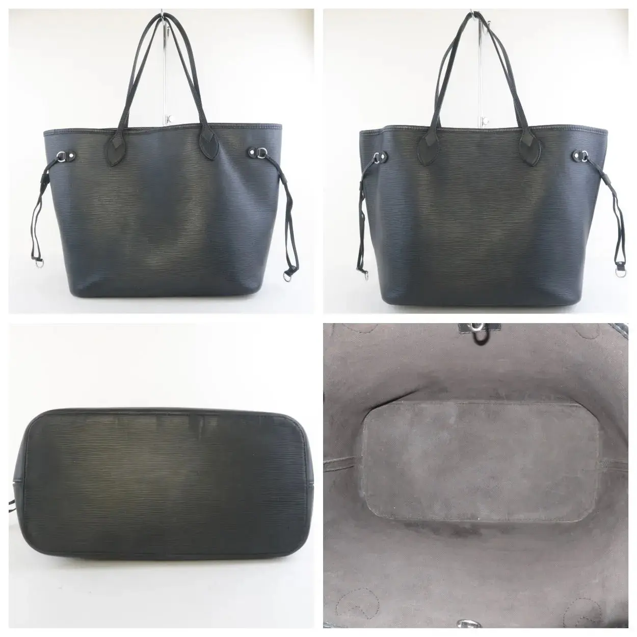 Louis Vuitton Black Epi Leather Neverfull MM Bag - Image 6