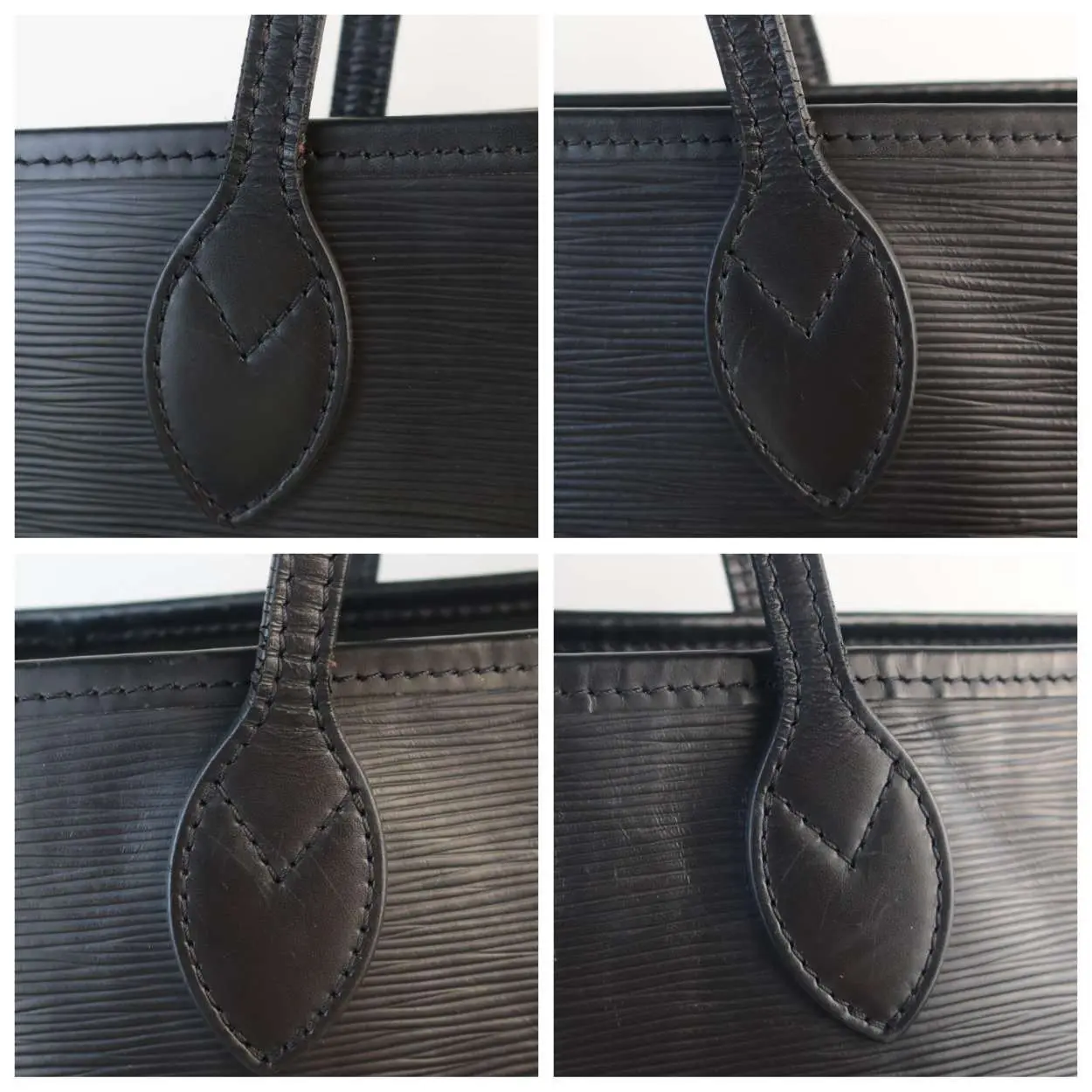 Louis Vuitton Black Epi Leather Neverfull MM Bag With Pouch - Image 12