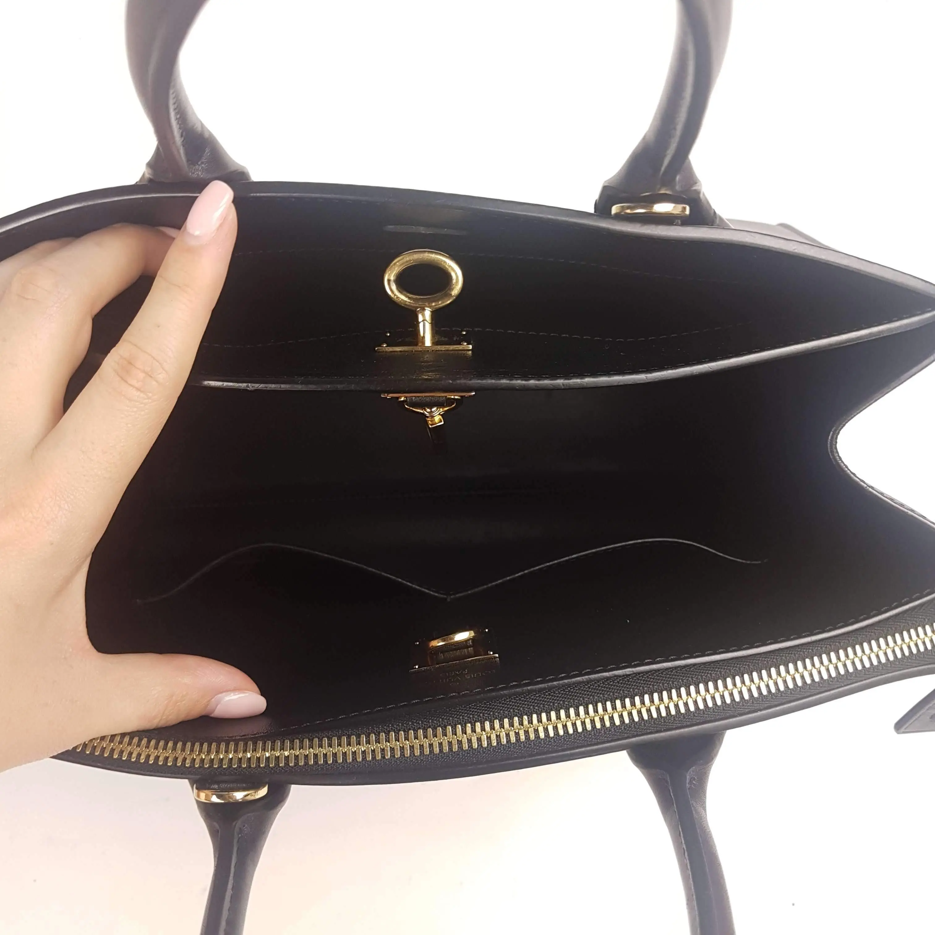 Louis Vuitton Black Leather City Steamer MM Bag - Image 41
