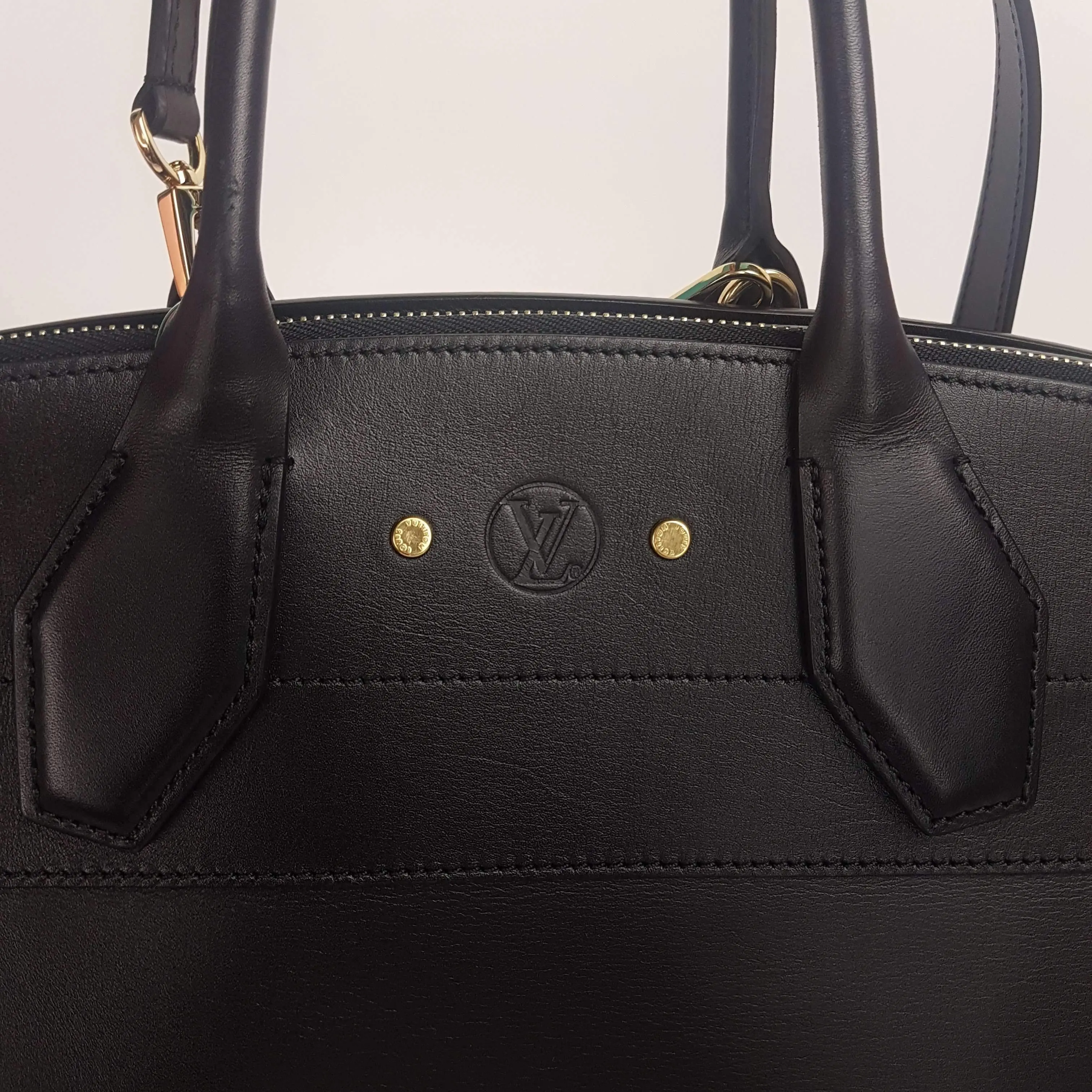 Louis Vuitton Black Leather City Steamer MM Bag - Image 57