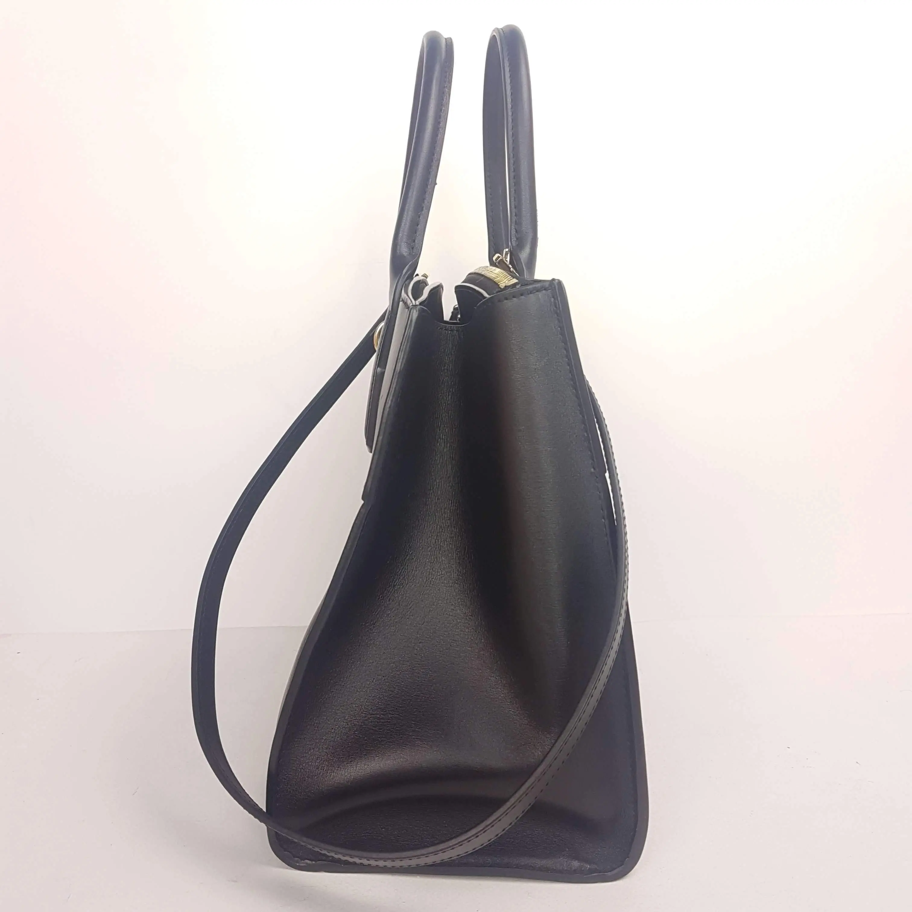 Louis Vuitton Black Leather City Steamer MM Bag - Image 7