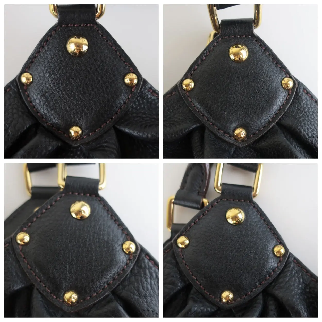 Louis Vuitton Black Leather Mahina Hobo L bag - Image 15