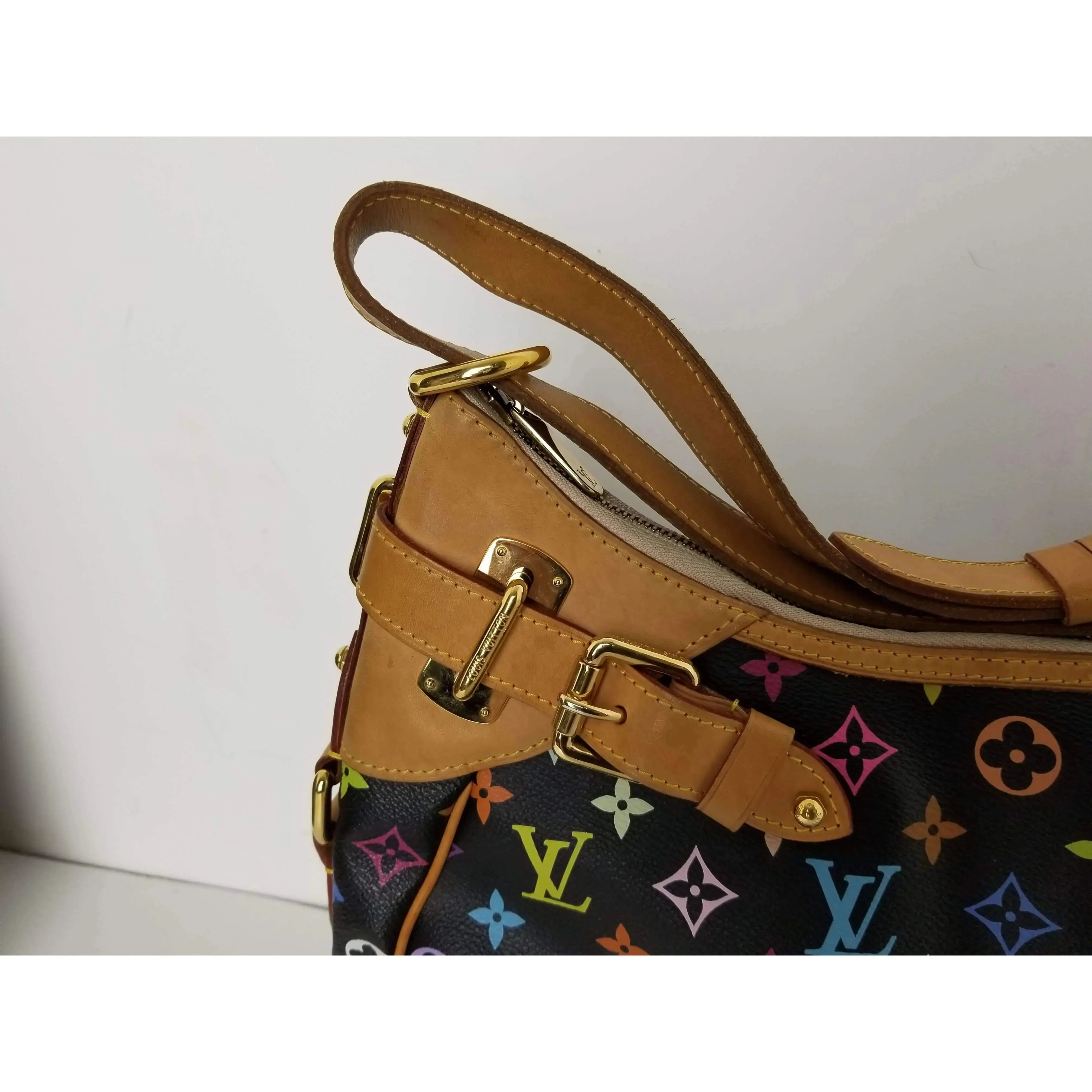 Louis Vuitton Black Monogram Multicolor Greta Bag - Image 16