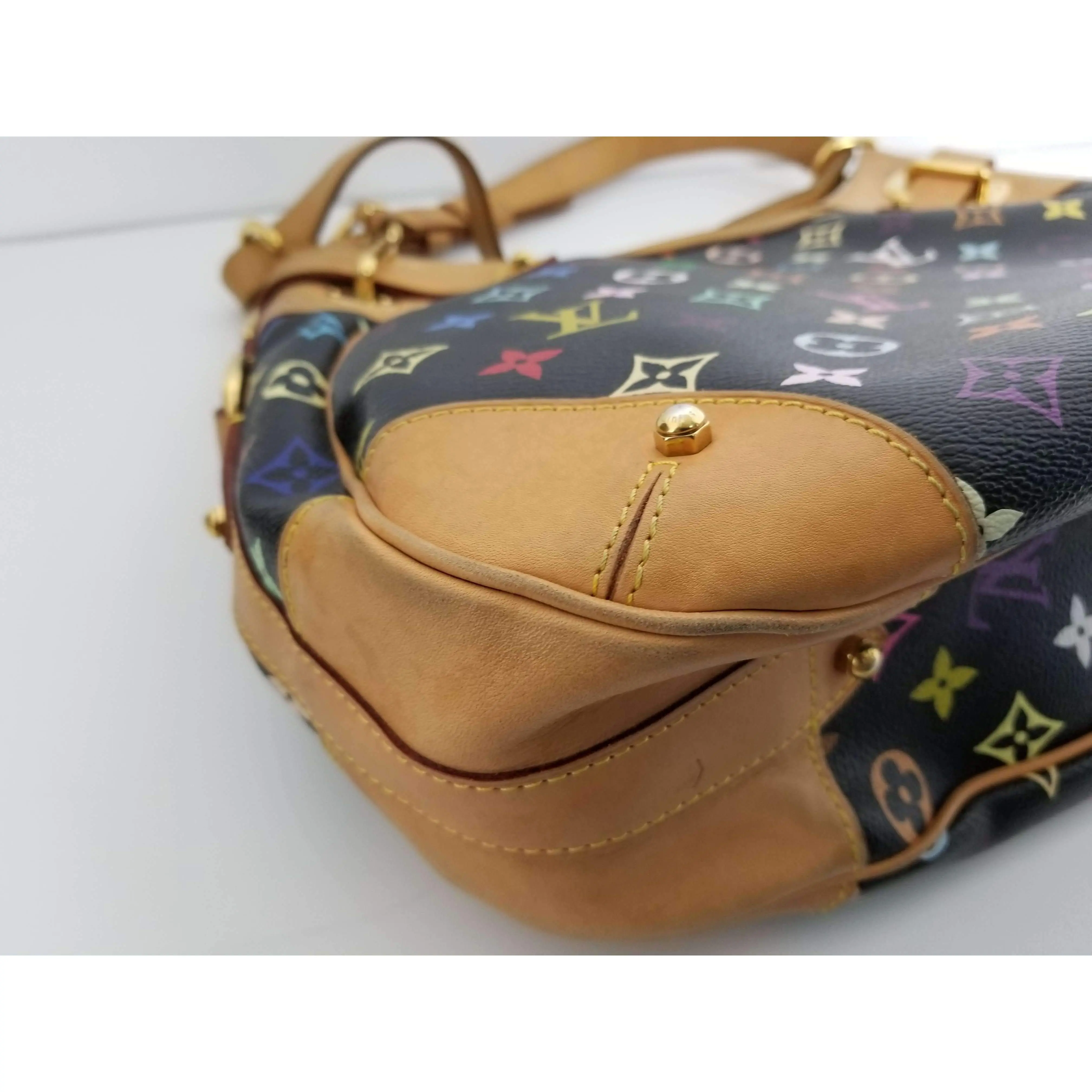 Louis Vuitton Black Monogram Multicolor Greta Bag - Image 29