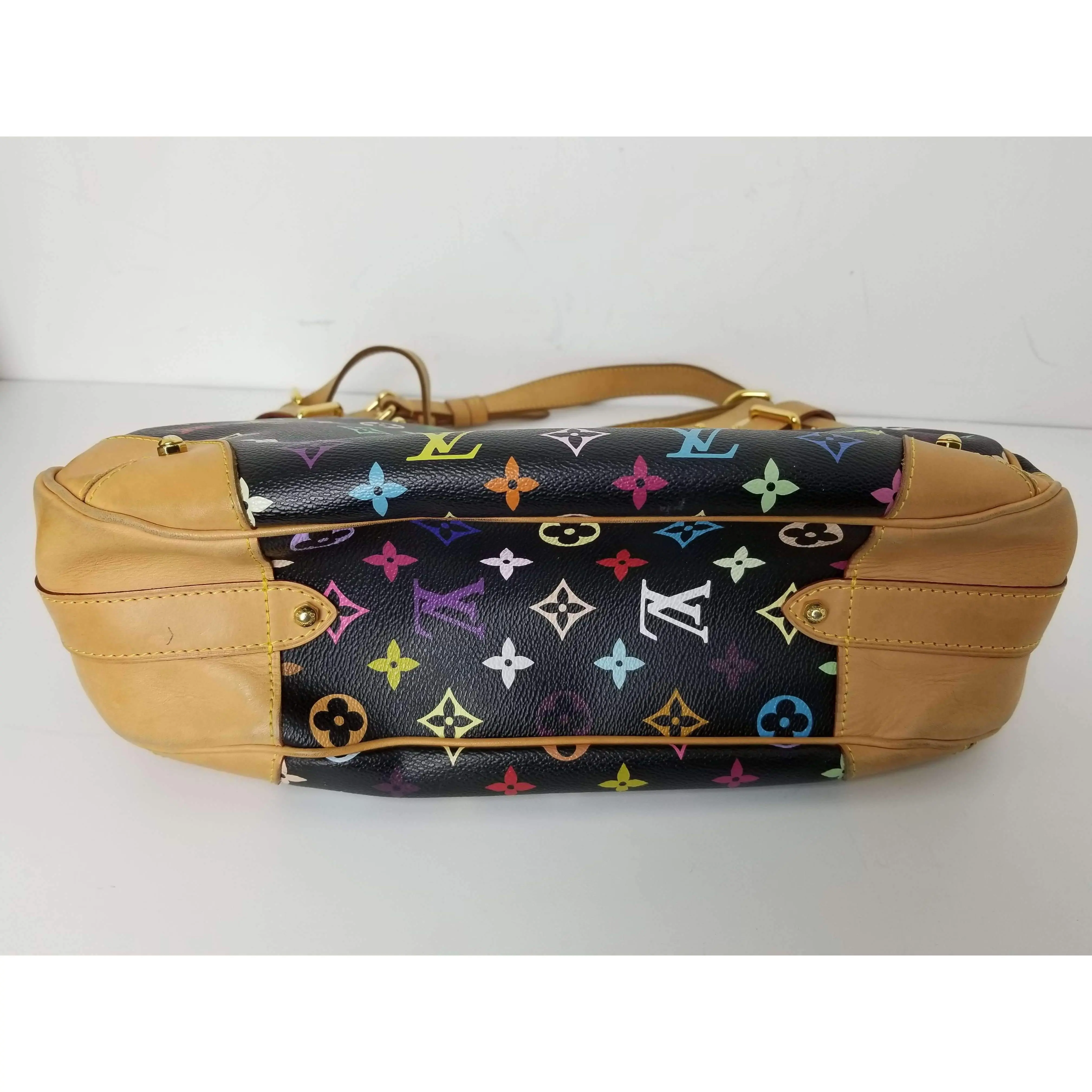Louis Vuitton Black Monogram Multicolor Greta Bag - Image 46