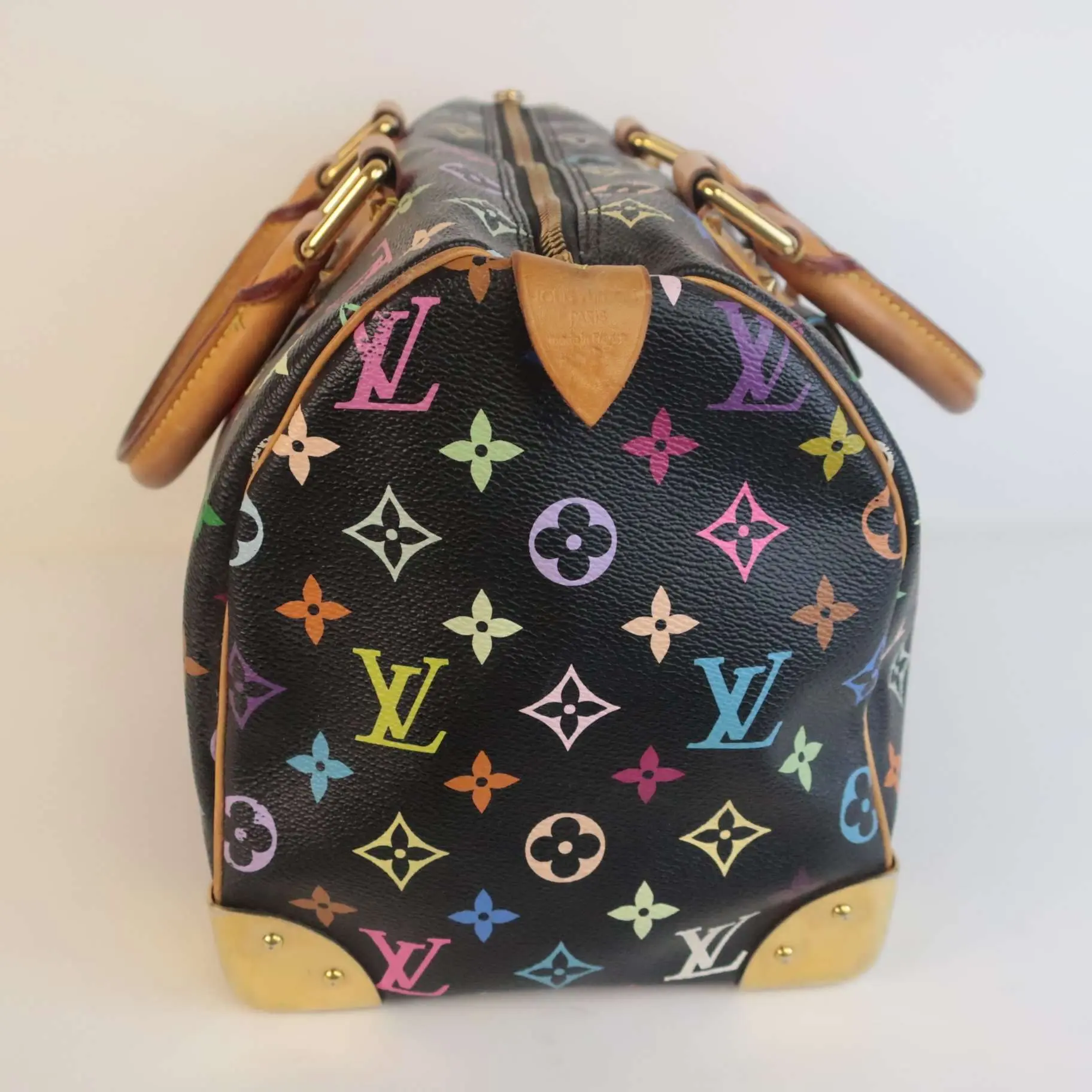 Louis Vuitton Black Monogram Multicolor Speedy 30 Bag - Image 6