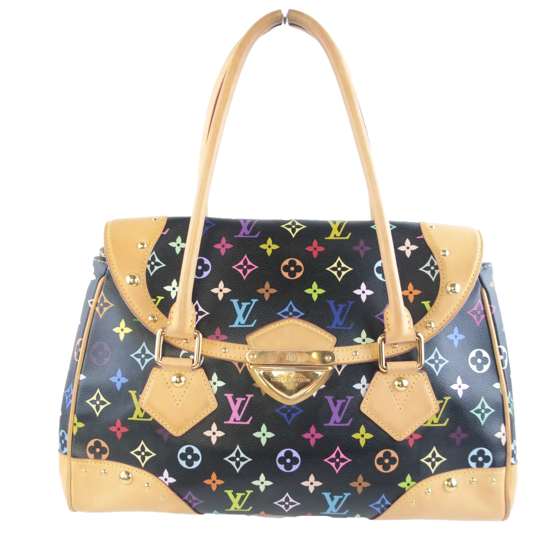 Louis Vuitton Black Monogram Multicolore Beverly GM Bag - Image 2