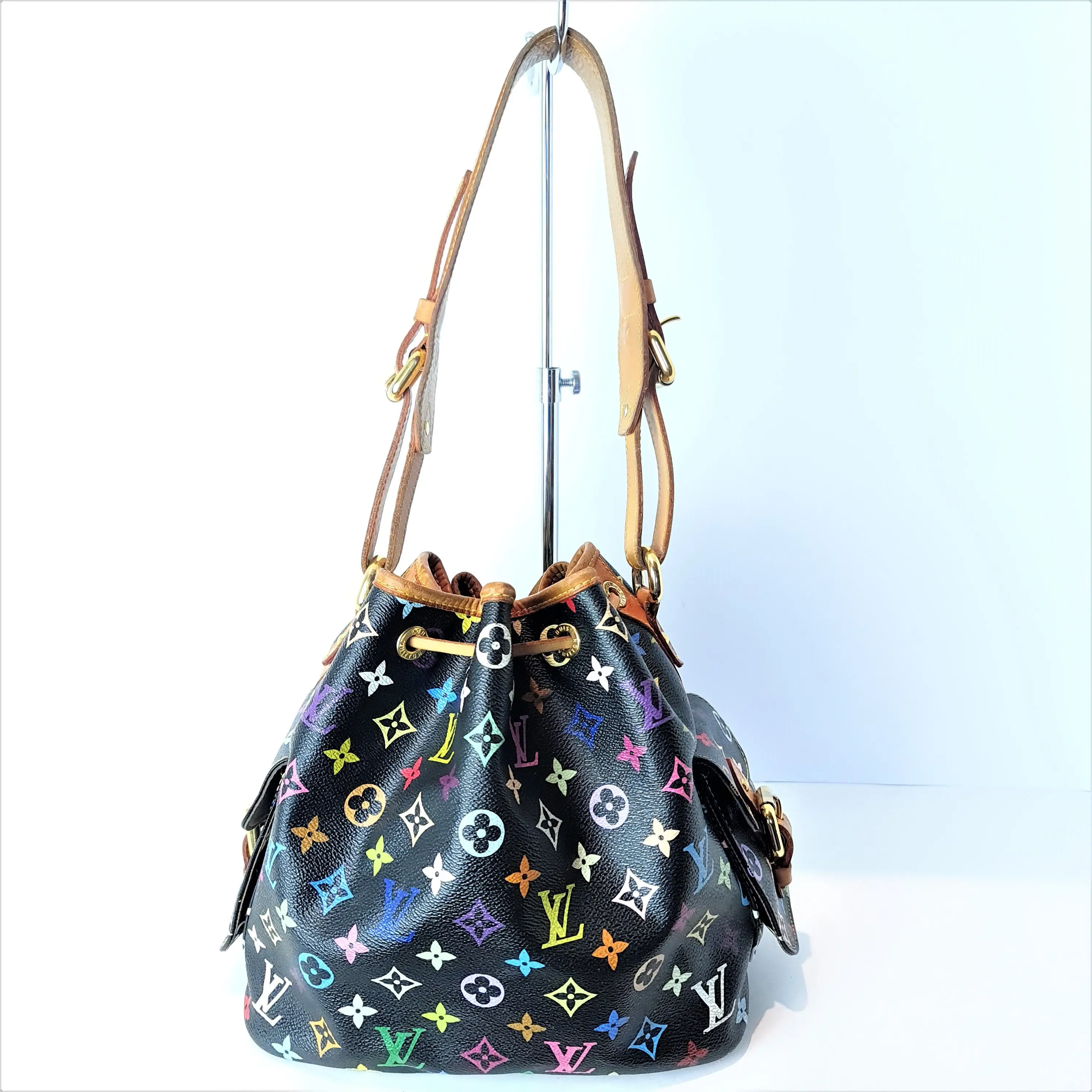 Louis Vuitton Noir Multicolore Petit Noe Bag - Image 4