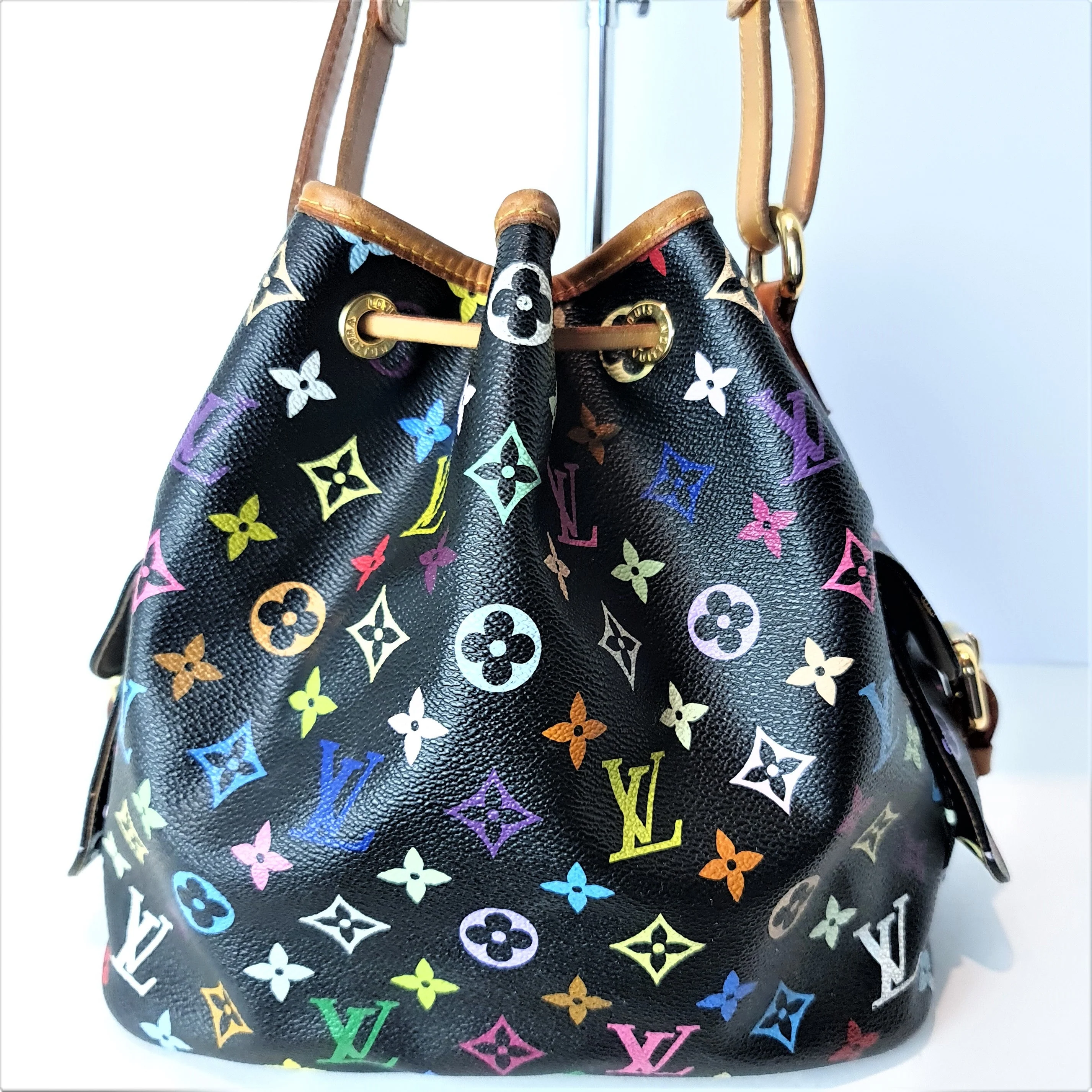 Louis Vuitton Noir Multicolore Petit Noe Bag - Image 7