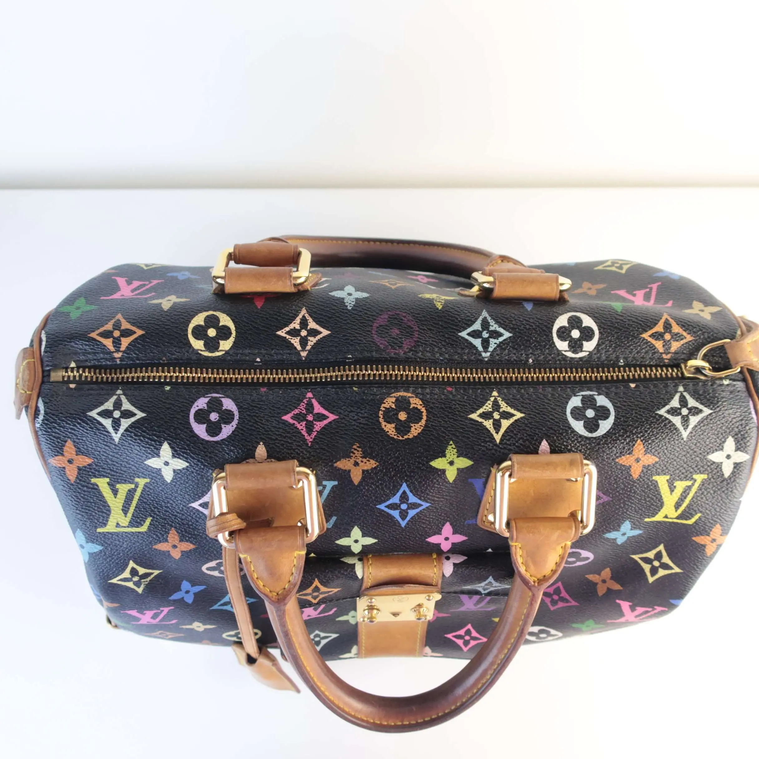 Louis Vuitton Noir Multicolore Speedy 30 Bag - Image 5