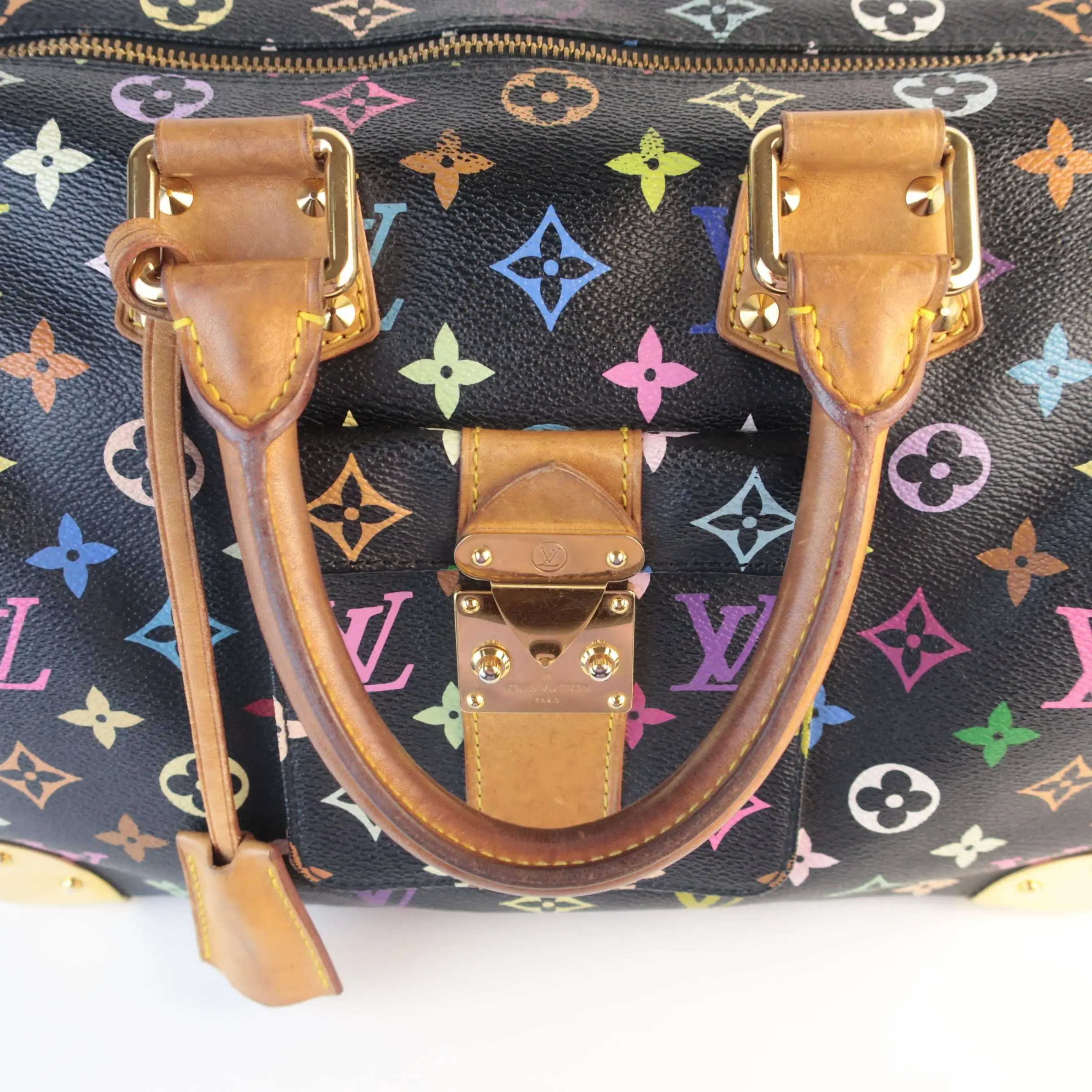 Louis Vuitton Noir Multicolore Speedy 30 Bag - Image 8
