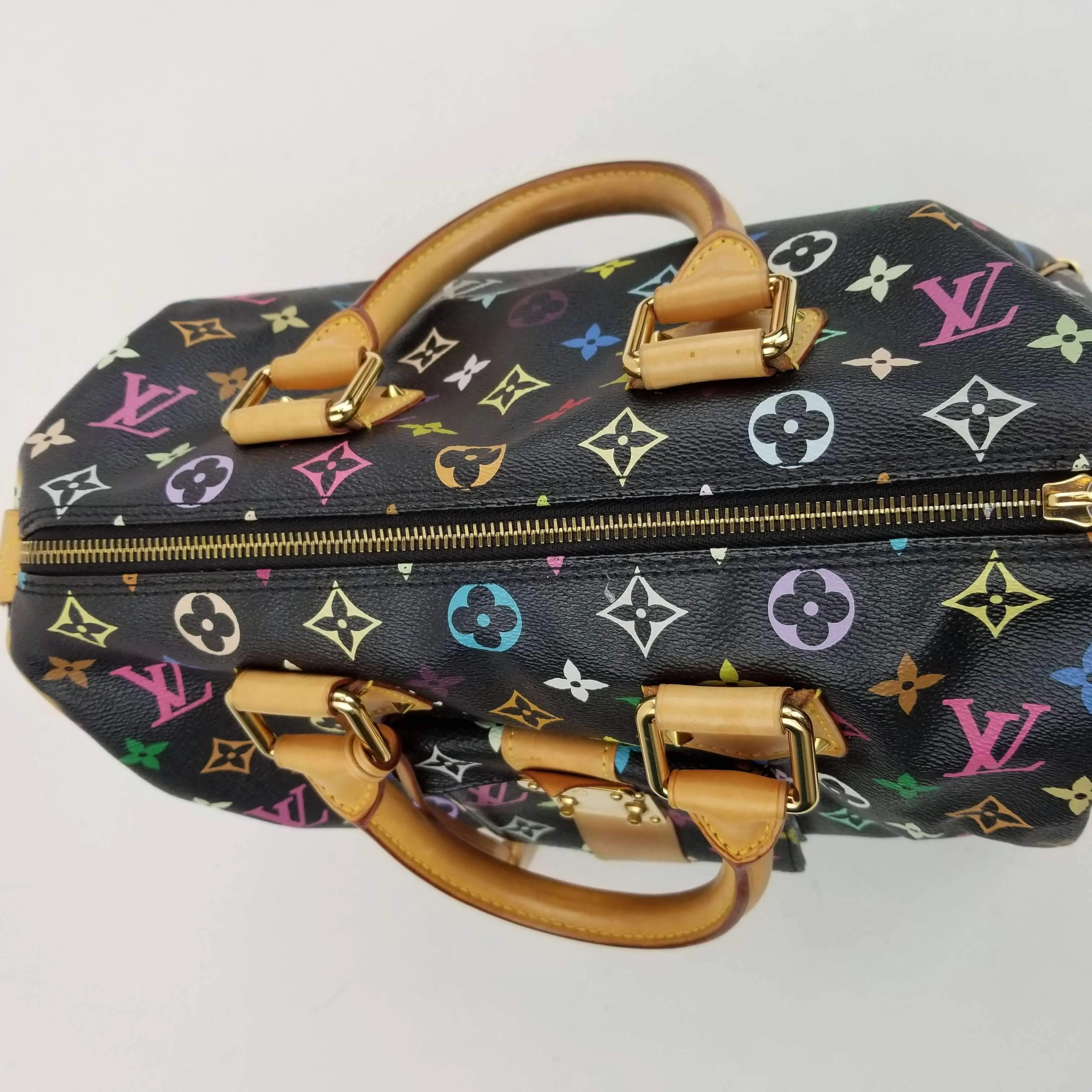Louis Vuitton Black Monogram Multicolore Speedy 30 Bag - Image 12