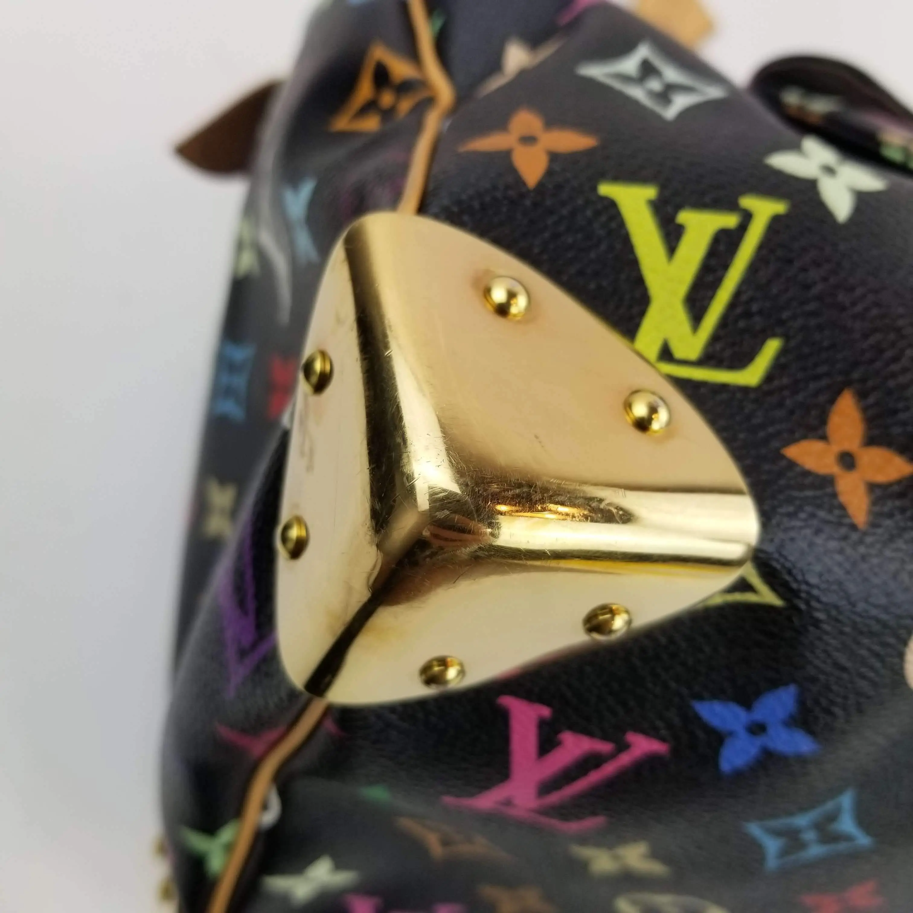 Louis Vuitton Black Monogram Multicolore Speedy 30 Bag - Image 17