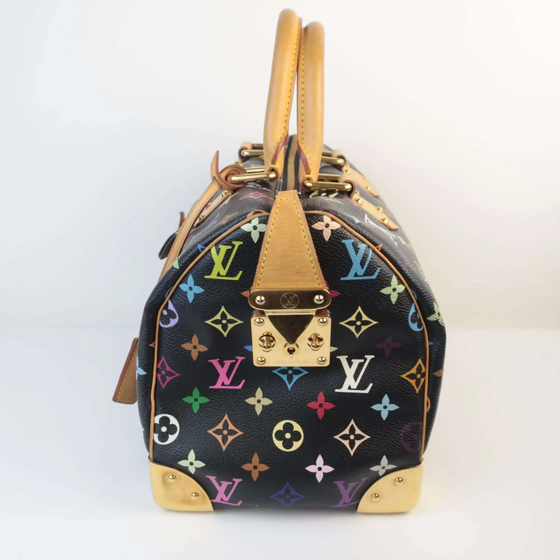 Louis Vuitton Black Multicolore Speedy 30 Bag - Image 5