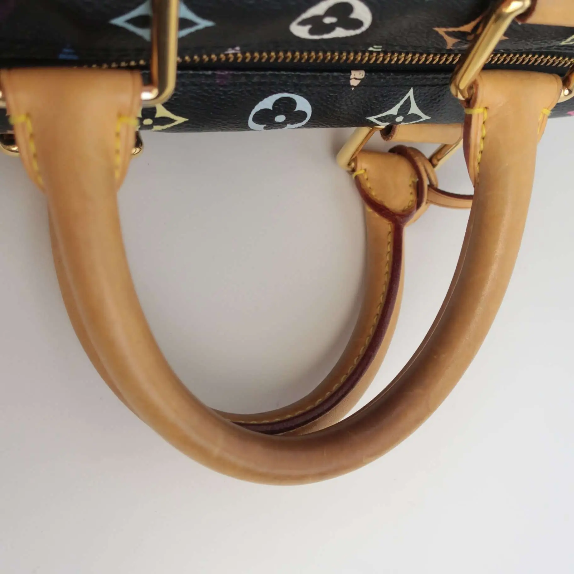 Louis Vuitton Black Multicolore Speedy 30 Bag - Image 7