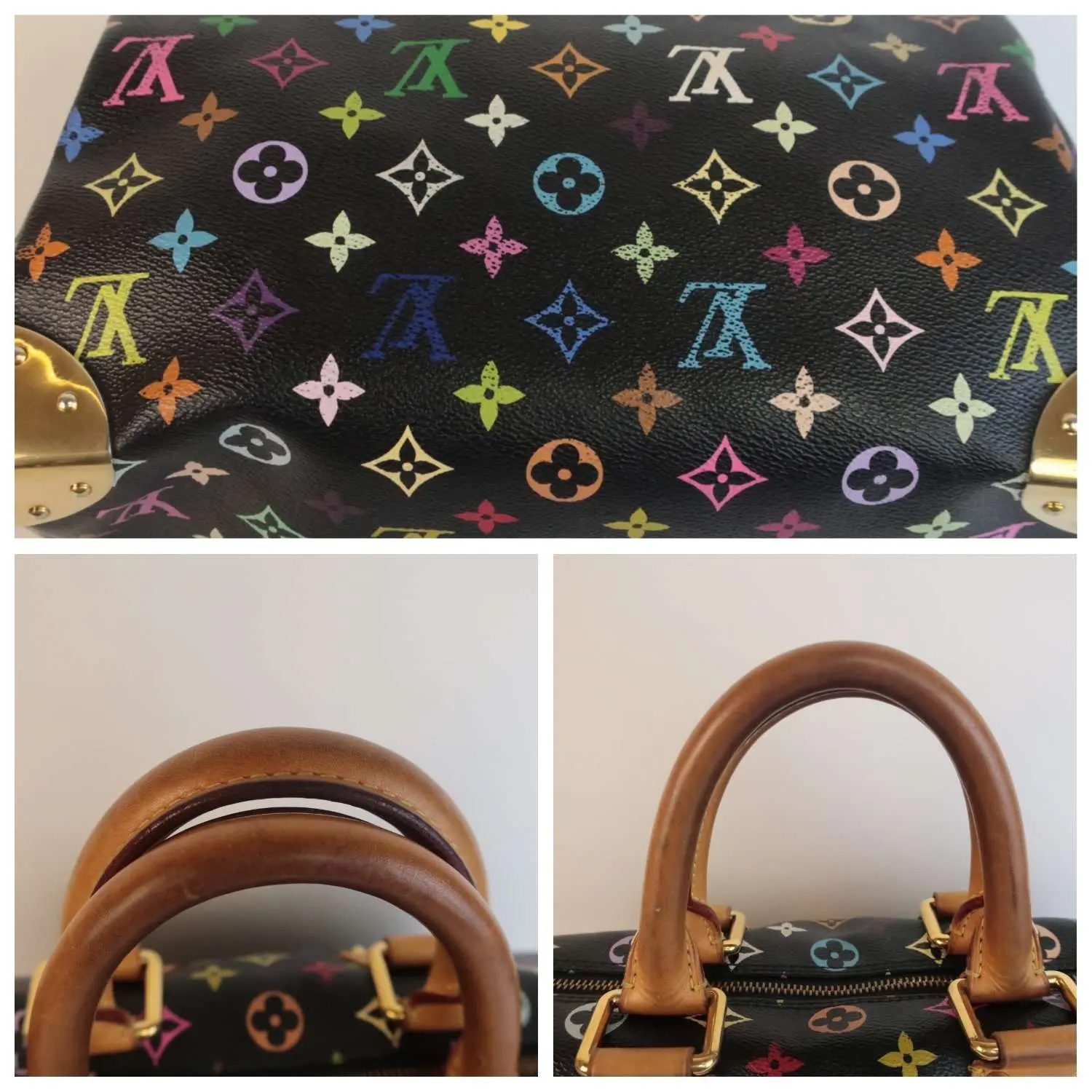 Louis Vuitton Noir Multicolore Speedy 30 Bag - Image 11