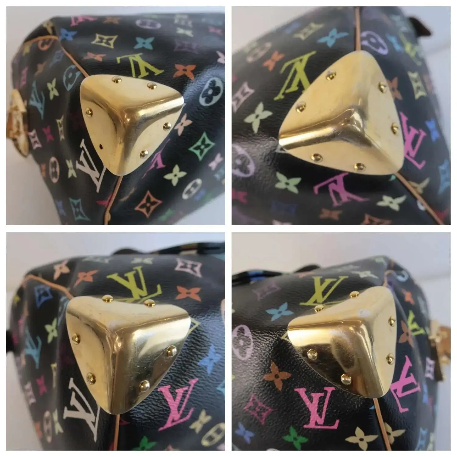 Louis Vuitton Noir Multicolore Speedy 30 Bag - Image 8