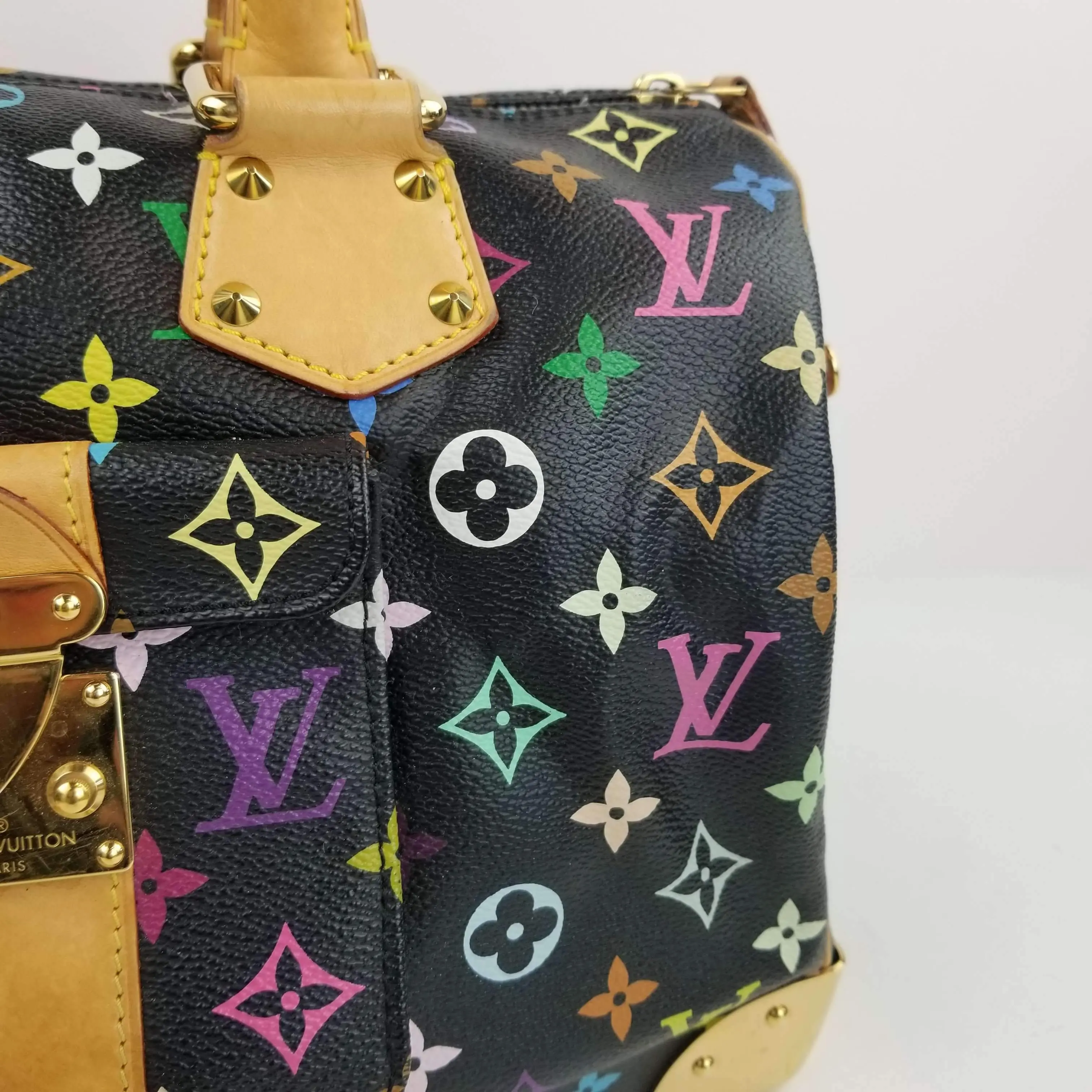 Louis Vuitton Black Monogram Multicolore Speedy 30 Bag - Image 3
