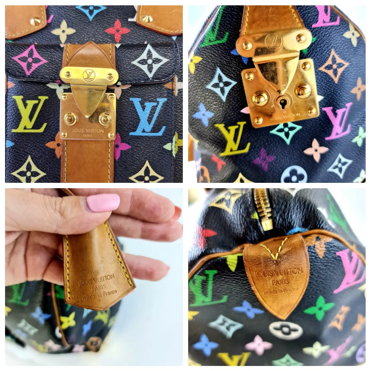 Louis Vuitton Multicolore Speedy 30 Bag (Black) - Image 12