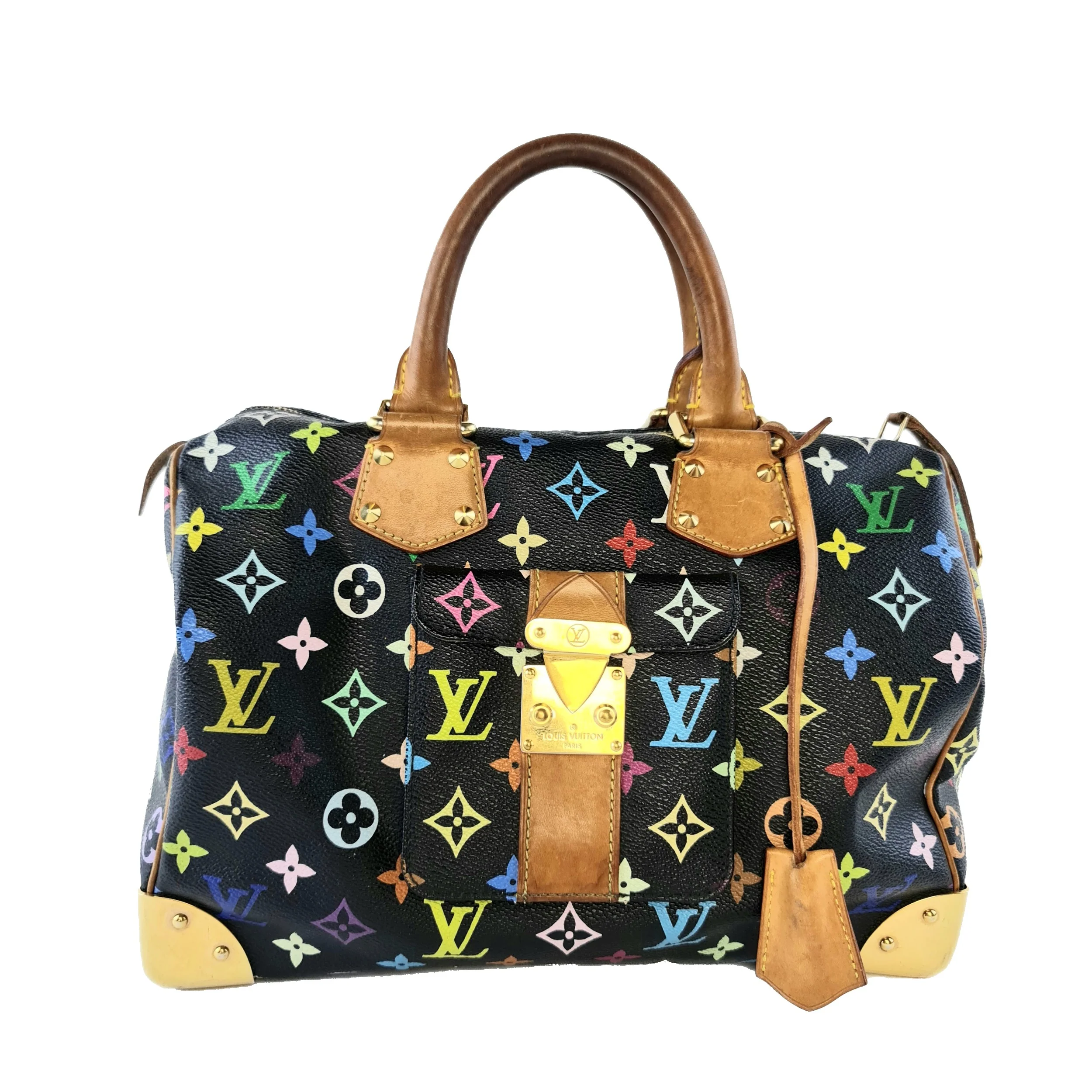 Louis Vuitton Multicolore Speedy 30 Bag (Black) - Image 2
