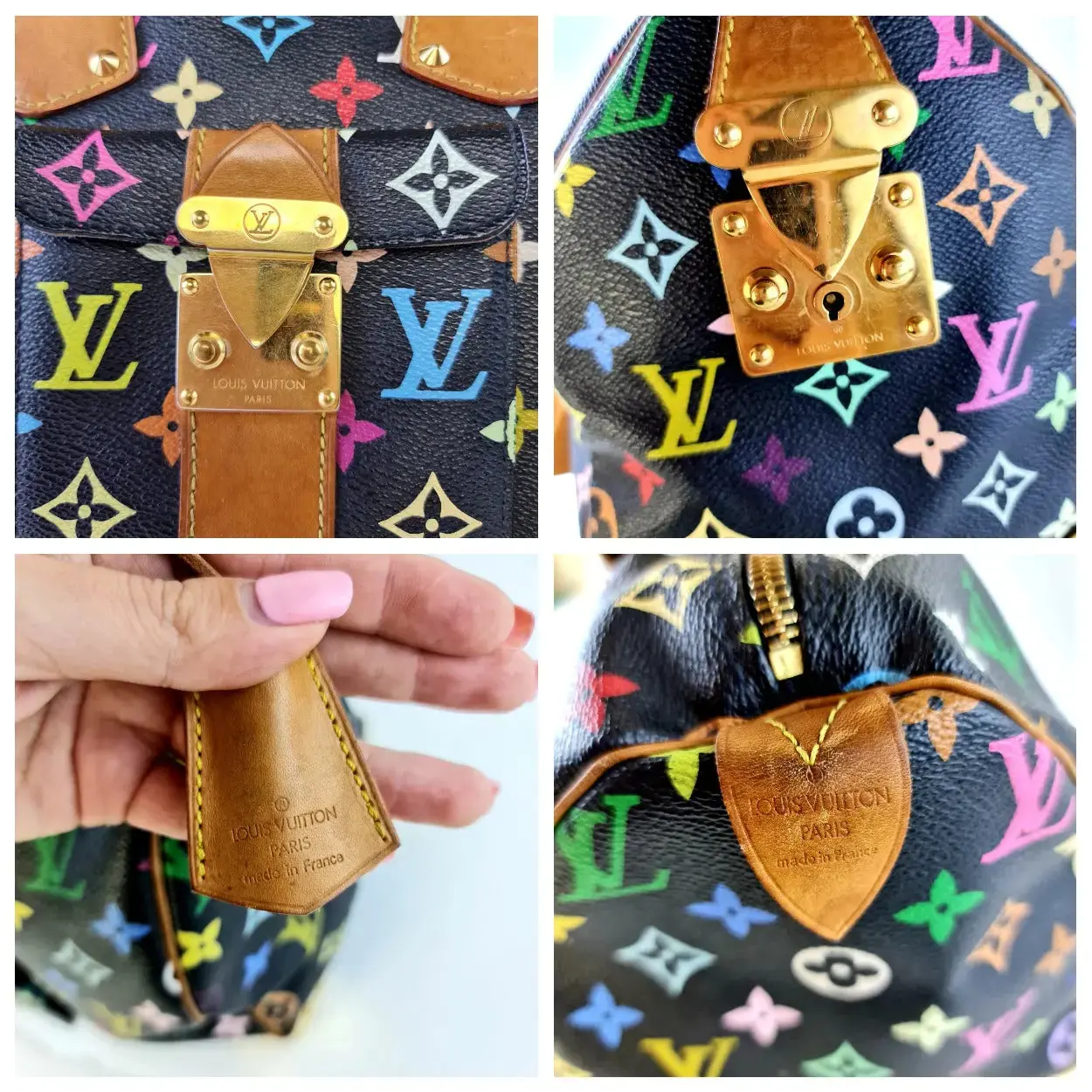 Louis Vuitton Multicolore Speedy 30 Bag (Black) - Image 38