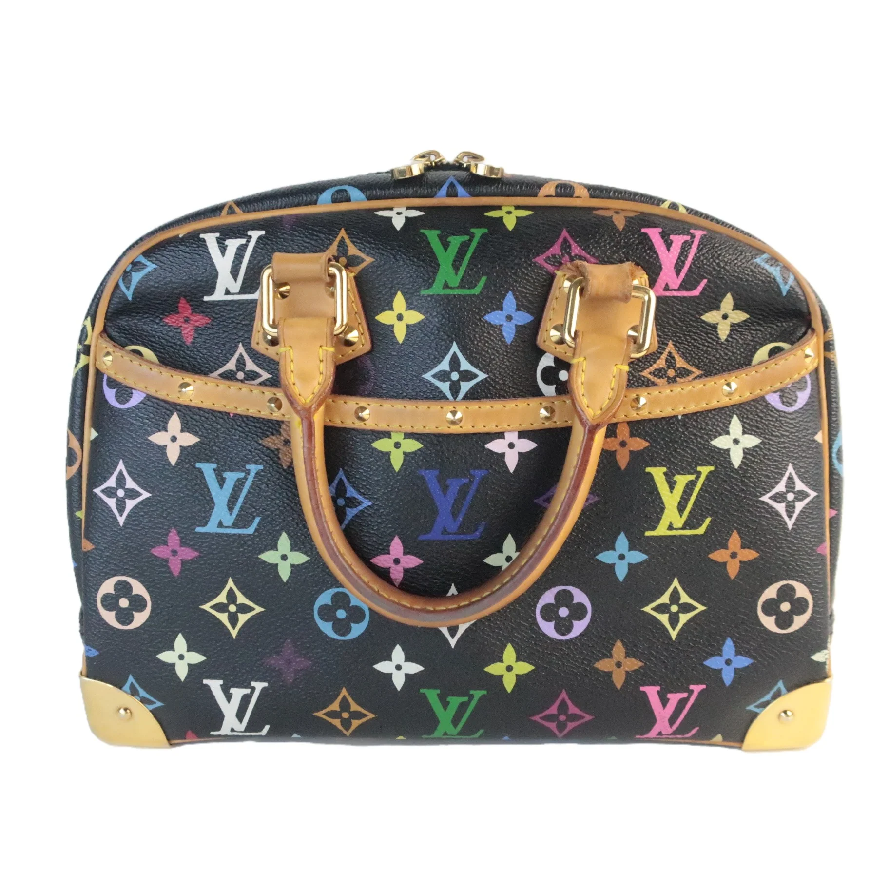 Louis Vuitton Black Monogram Multicolore Trouville Bag - Image 2