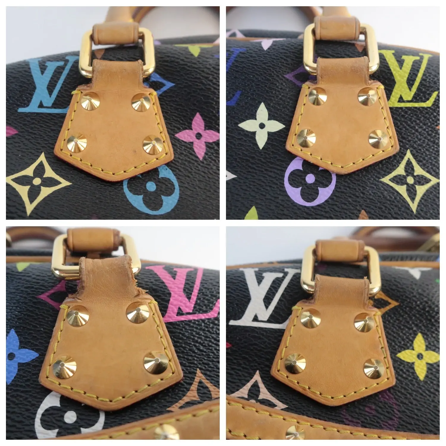 Louis Vuitton Black Monogram Multicolore Trouville Bag - Image 8