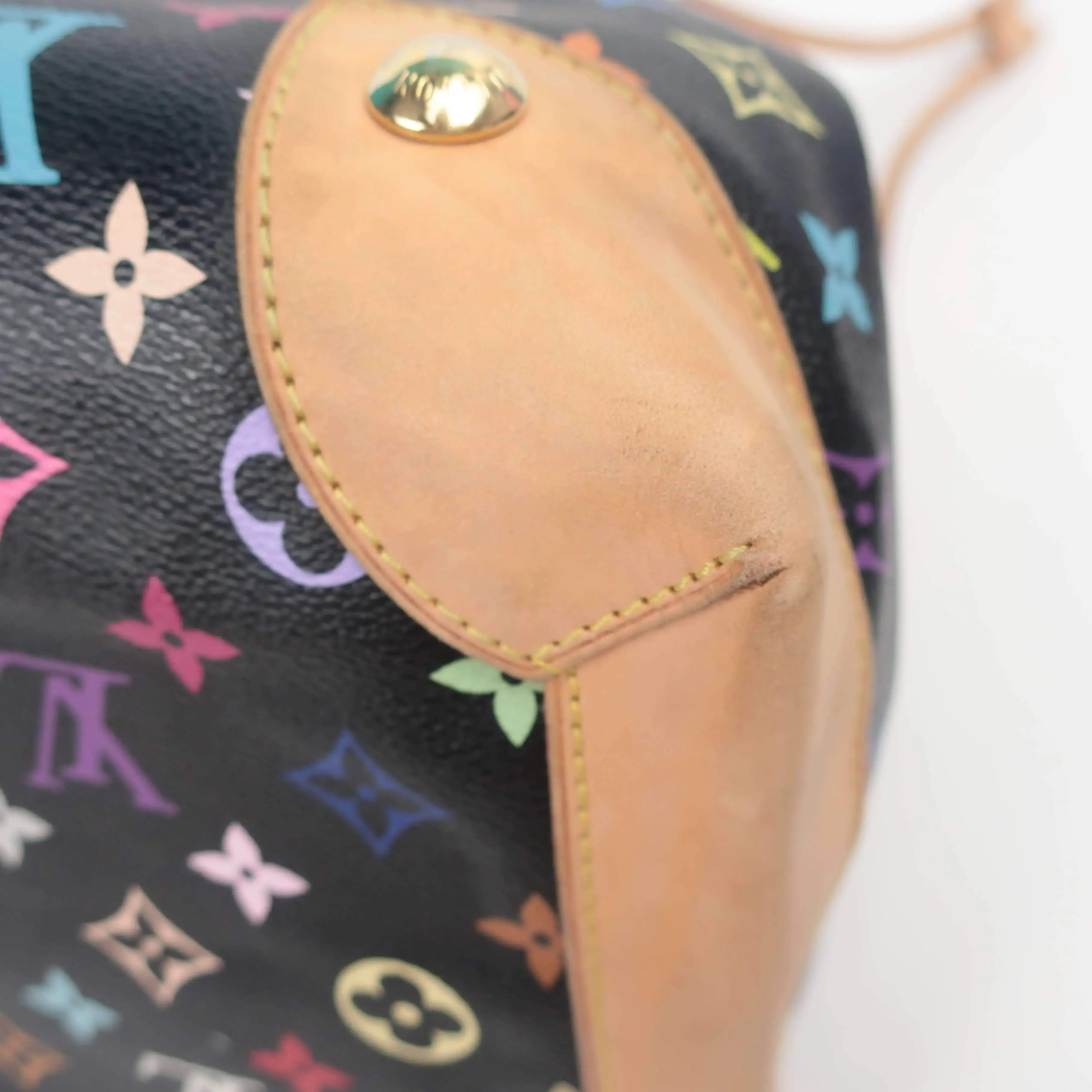 Louis Vuitton Black Monogram Multicolore Ursula Bag - Image 11