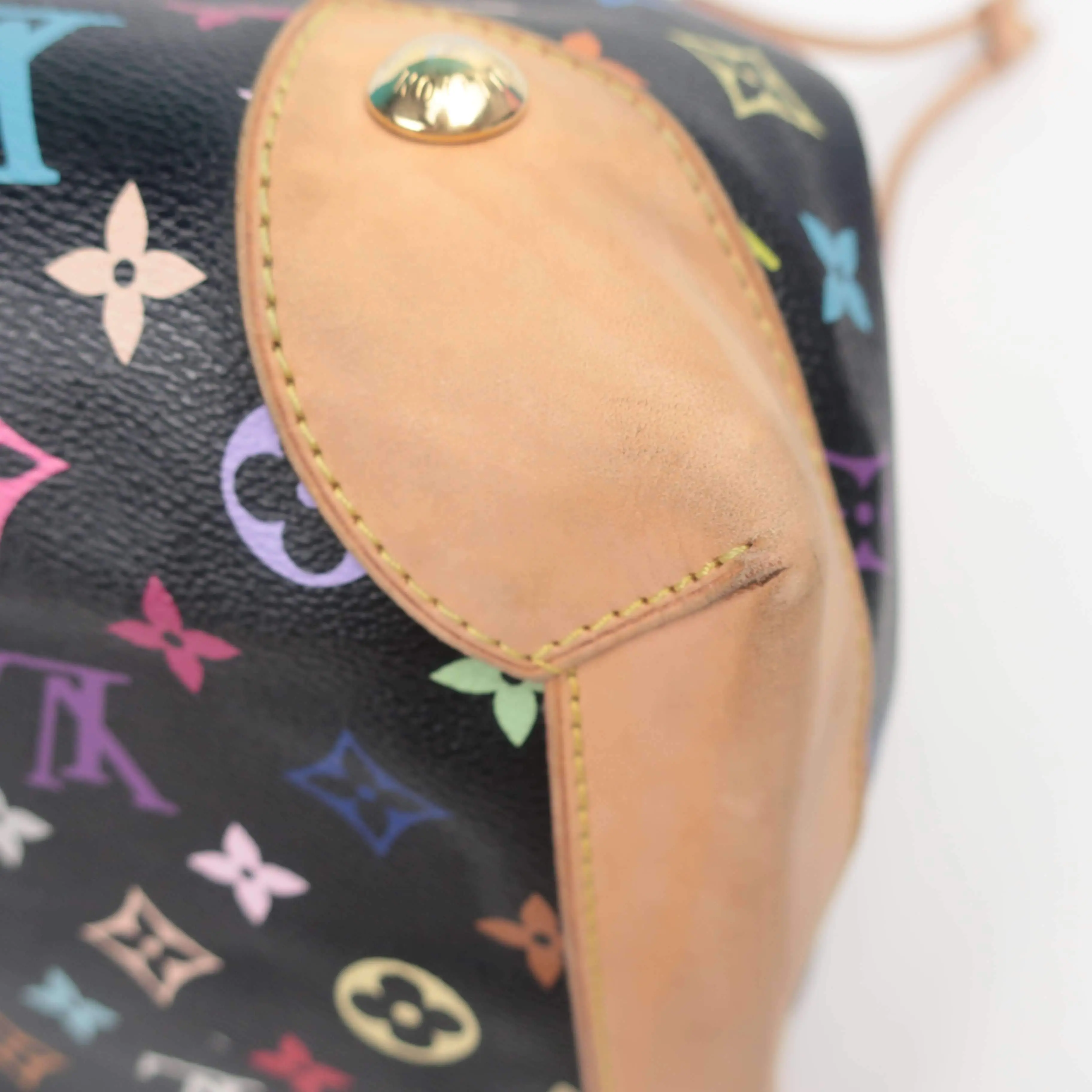 Louis Vuitton Black Monogram Multicolore Ursula Bag - Image 12